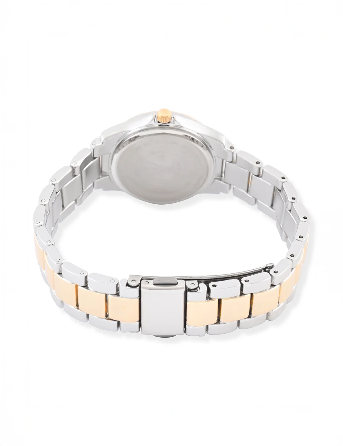 HIS AND HERS SILVER AND GOLD LINK WATCH SET - Image 4