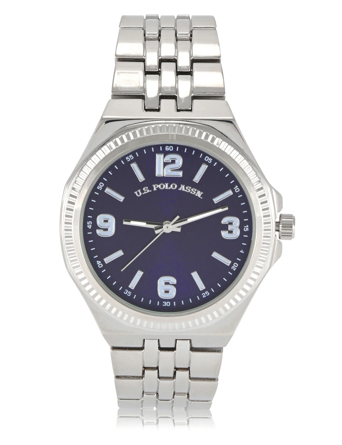 HIS AND HERS SILVER LINK WATCH SET - Image 2