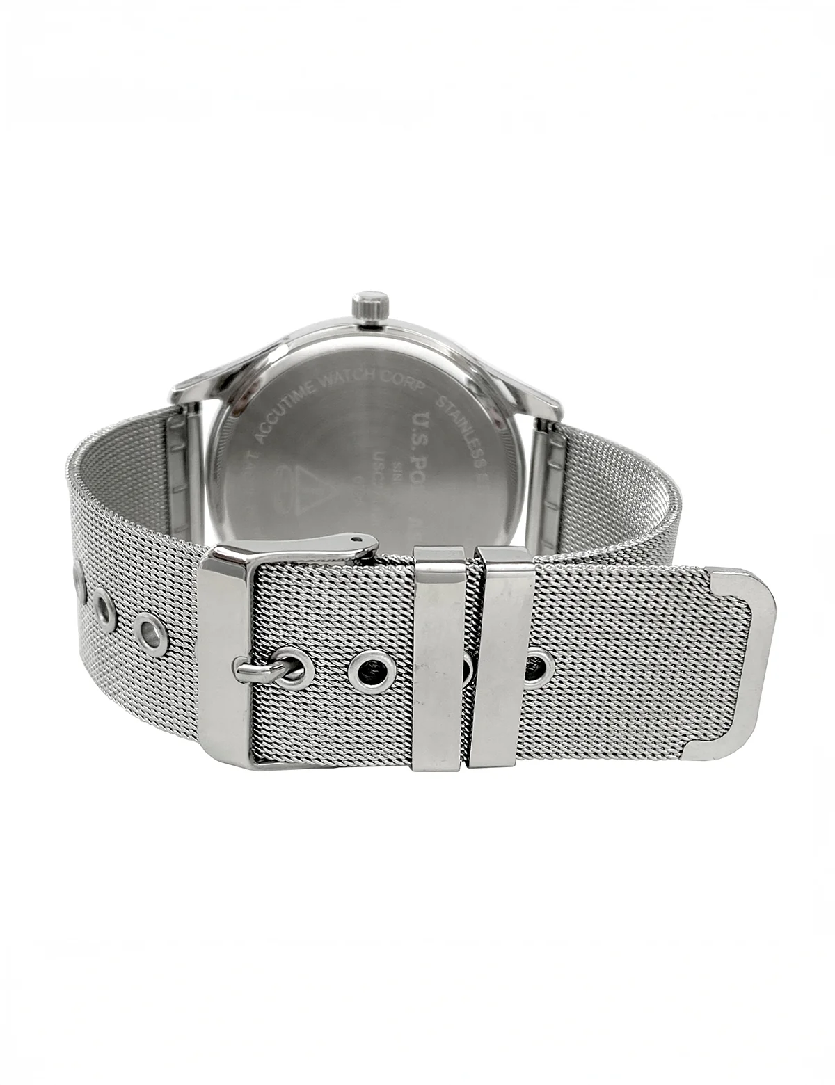 HIS AND HERS SILVER MESH STRAP WATCH SET - Image 4