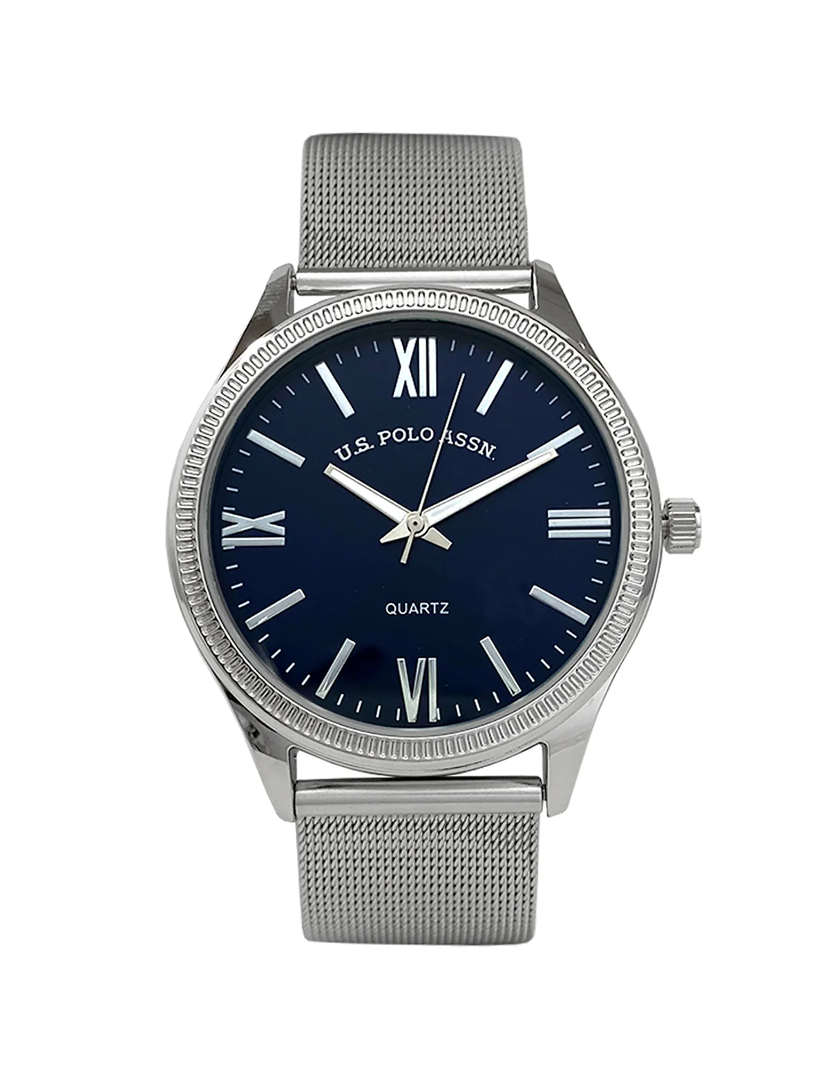 HIS AND HERS SILVER MESH STRAP WATCH SET - Image 6