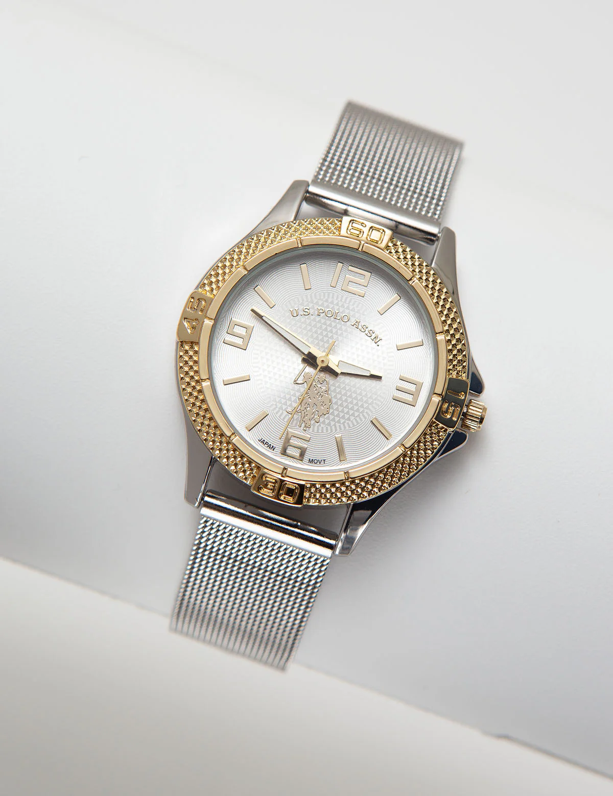 His and Hers Silvertone Mesh Watch Set - Image 2
