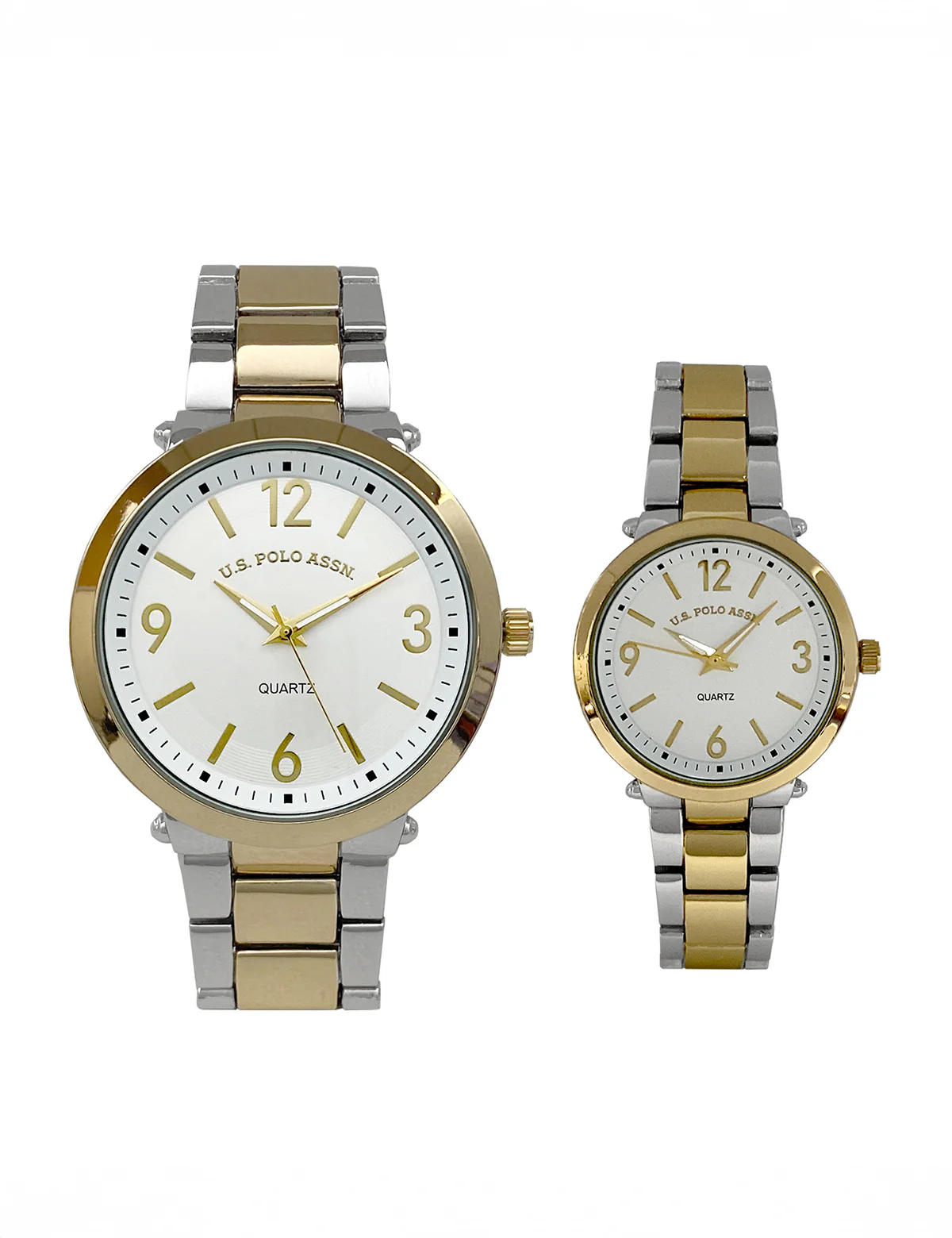HIS AND HERS TWO TONE LINK WATCH SET - Image 5