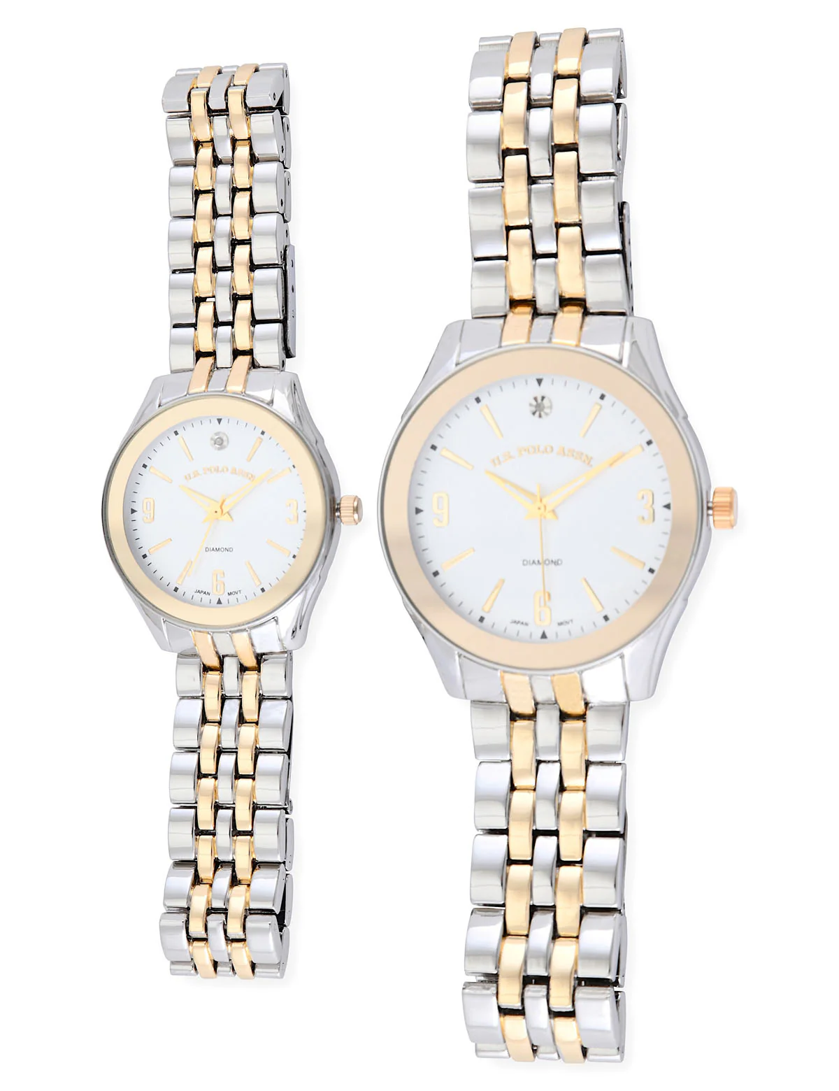 HIS AND HERS TWO TONE LINK WATCH SET - Image 7