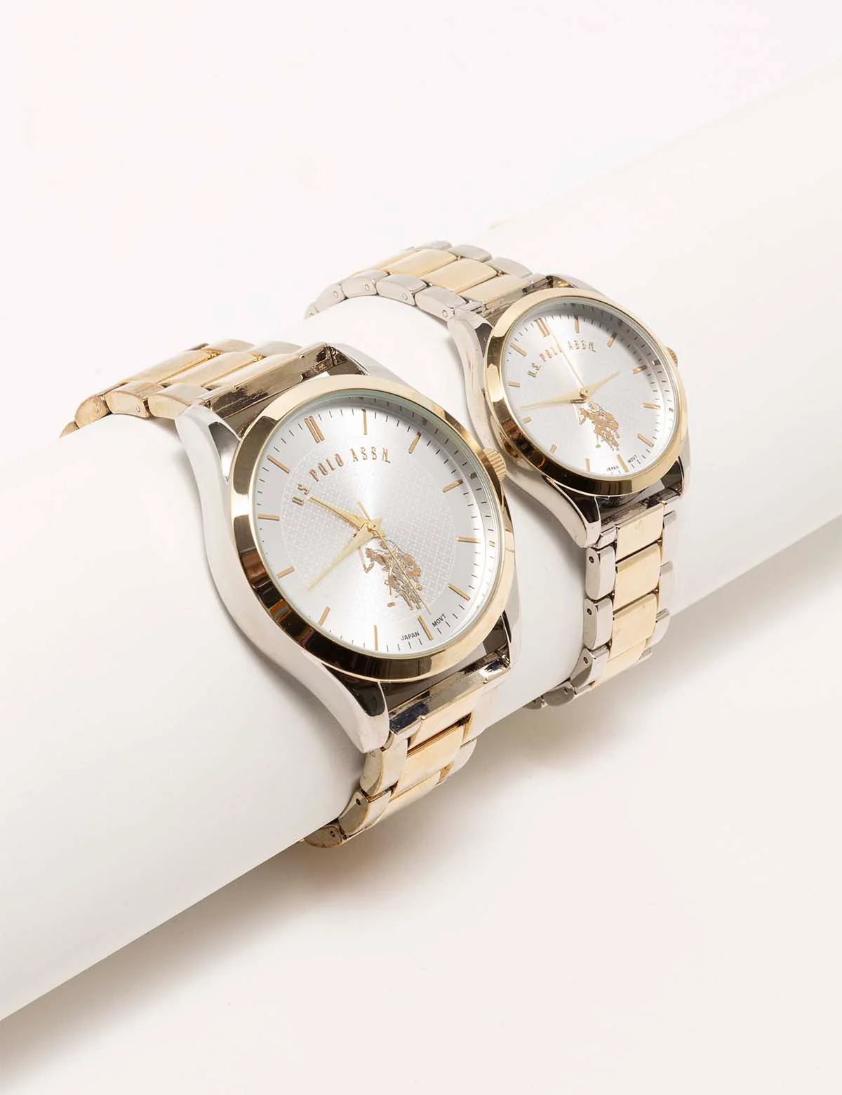 HIS AND HERS TWO TONE WATCH SET