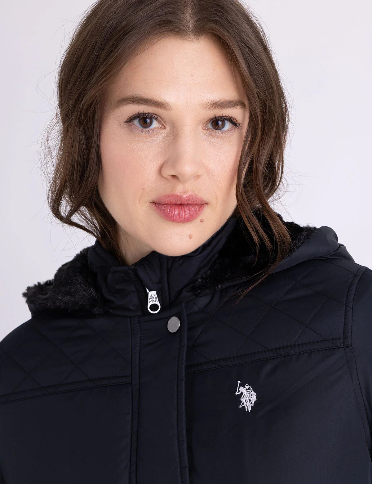 HOODED ANORAK JACKET WITH FAUX FUR - Image 4