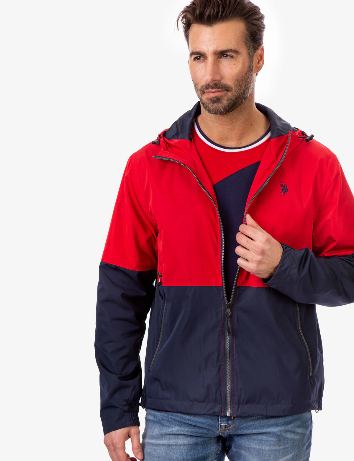 HOODED COLORBLOCK WINDBREAKER - Image 12