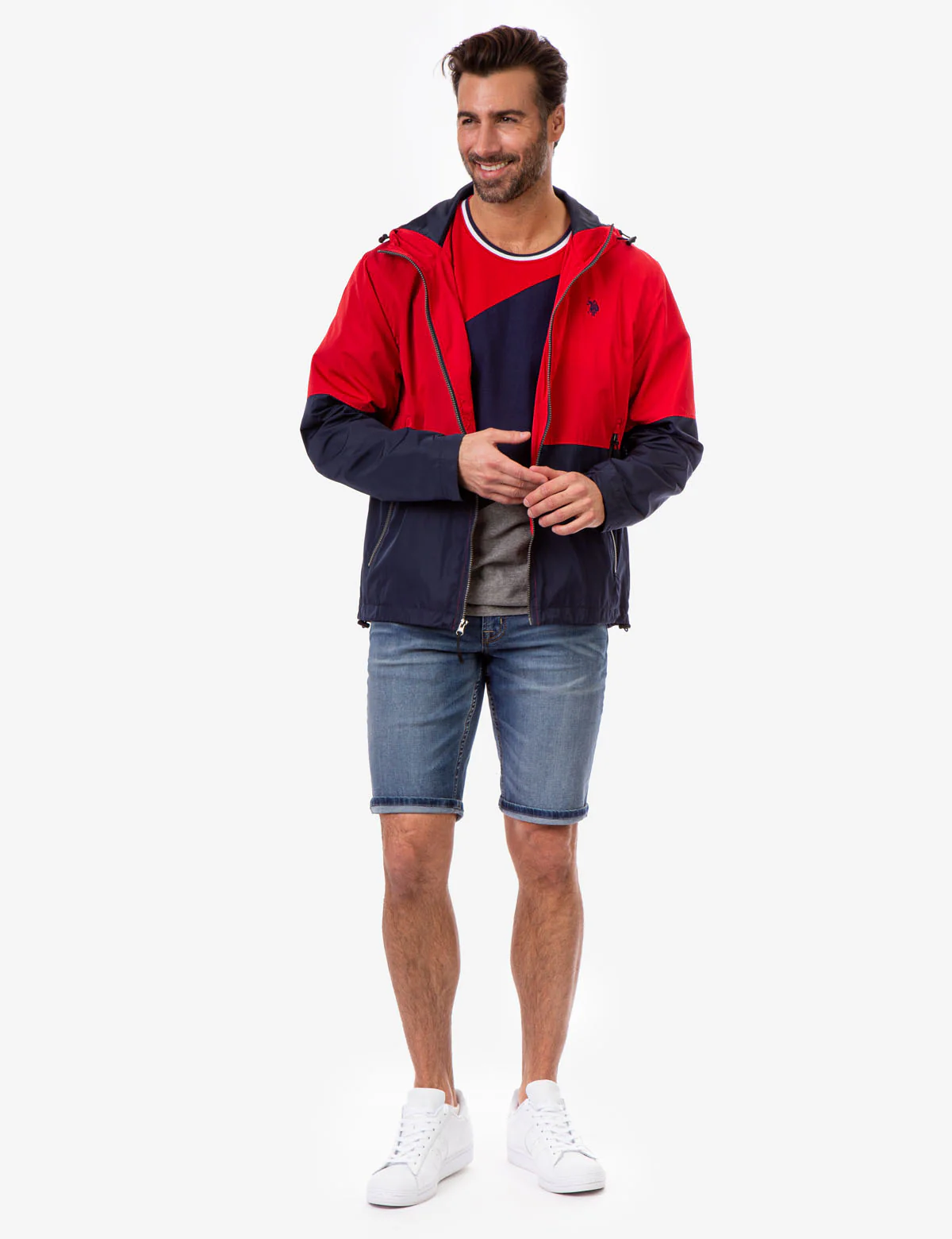 HOODED COLORBLOCK WINDBREAKER - Image 13