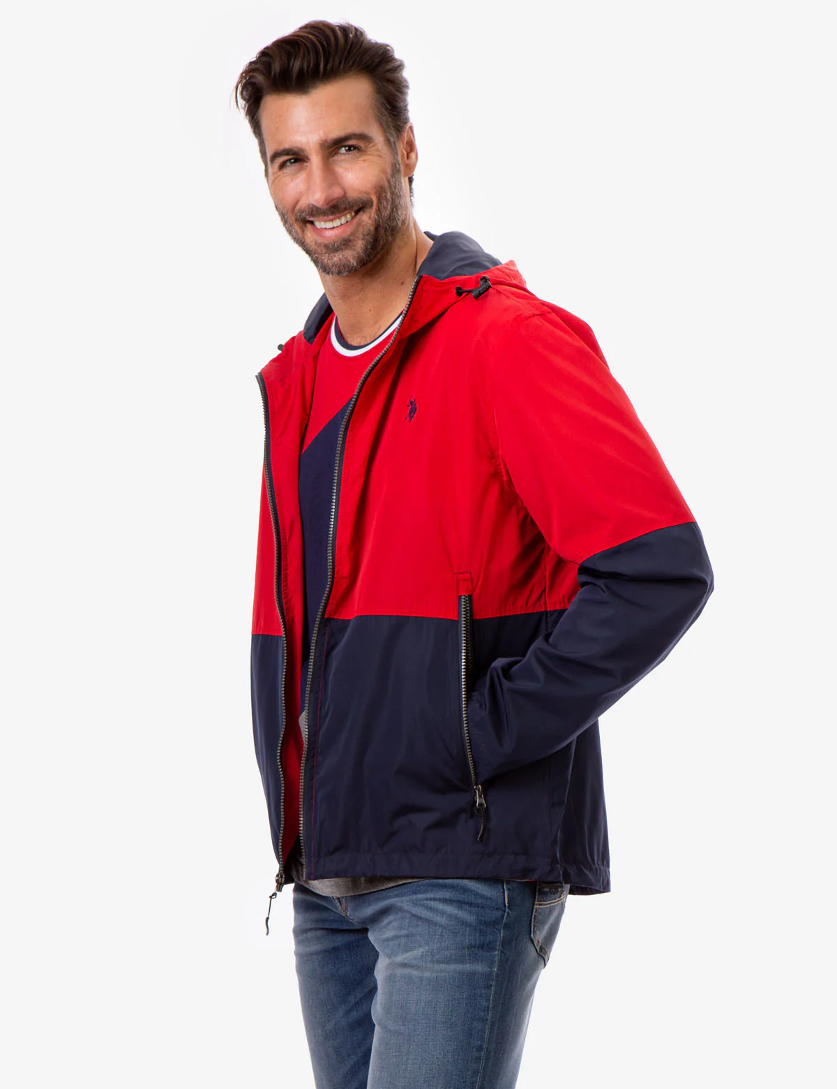 HOODED COLORBLOCK WINDBREAKER - Image 14