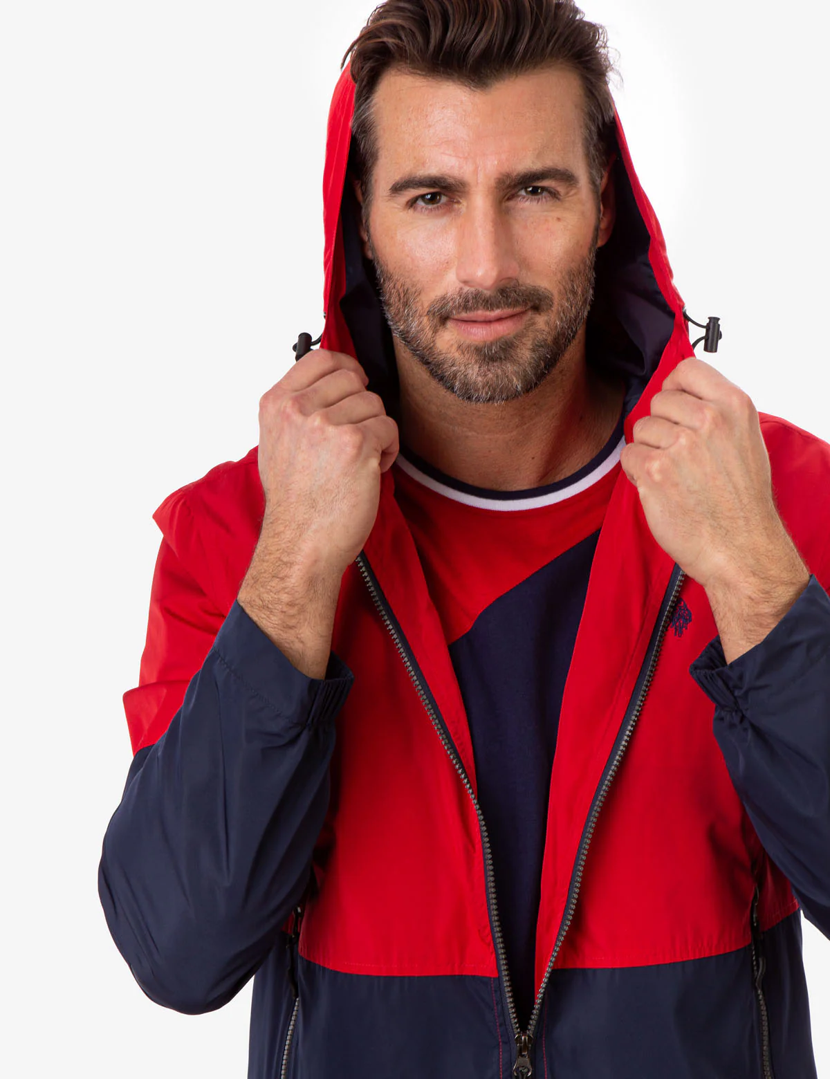 HOODED COLORBLOCK WINDBREAKER - Image 16