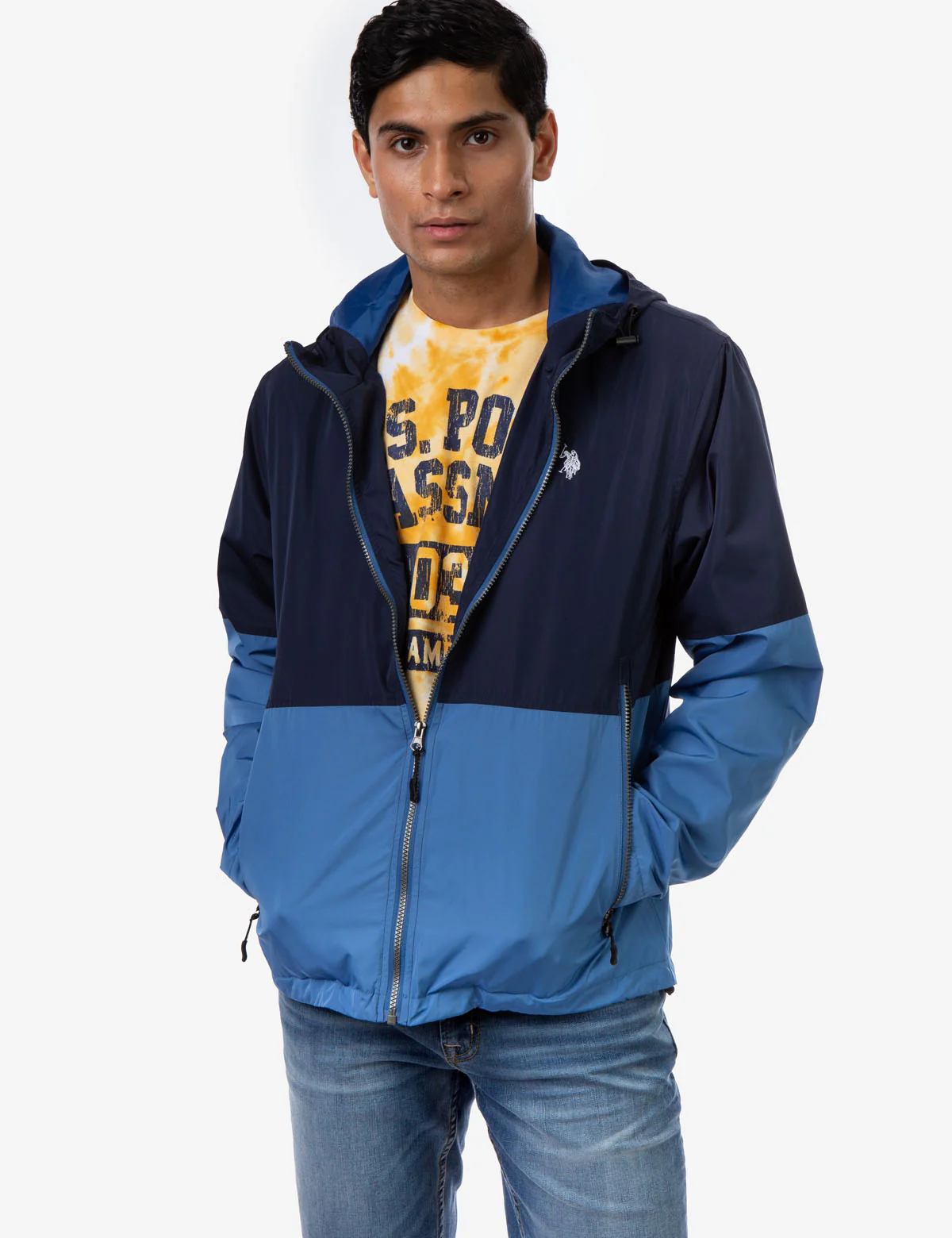 HOODED COLORBLOCK WINDBREAKER - Image 17
