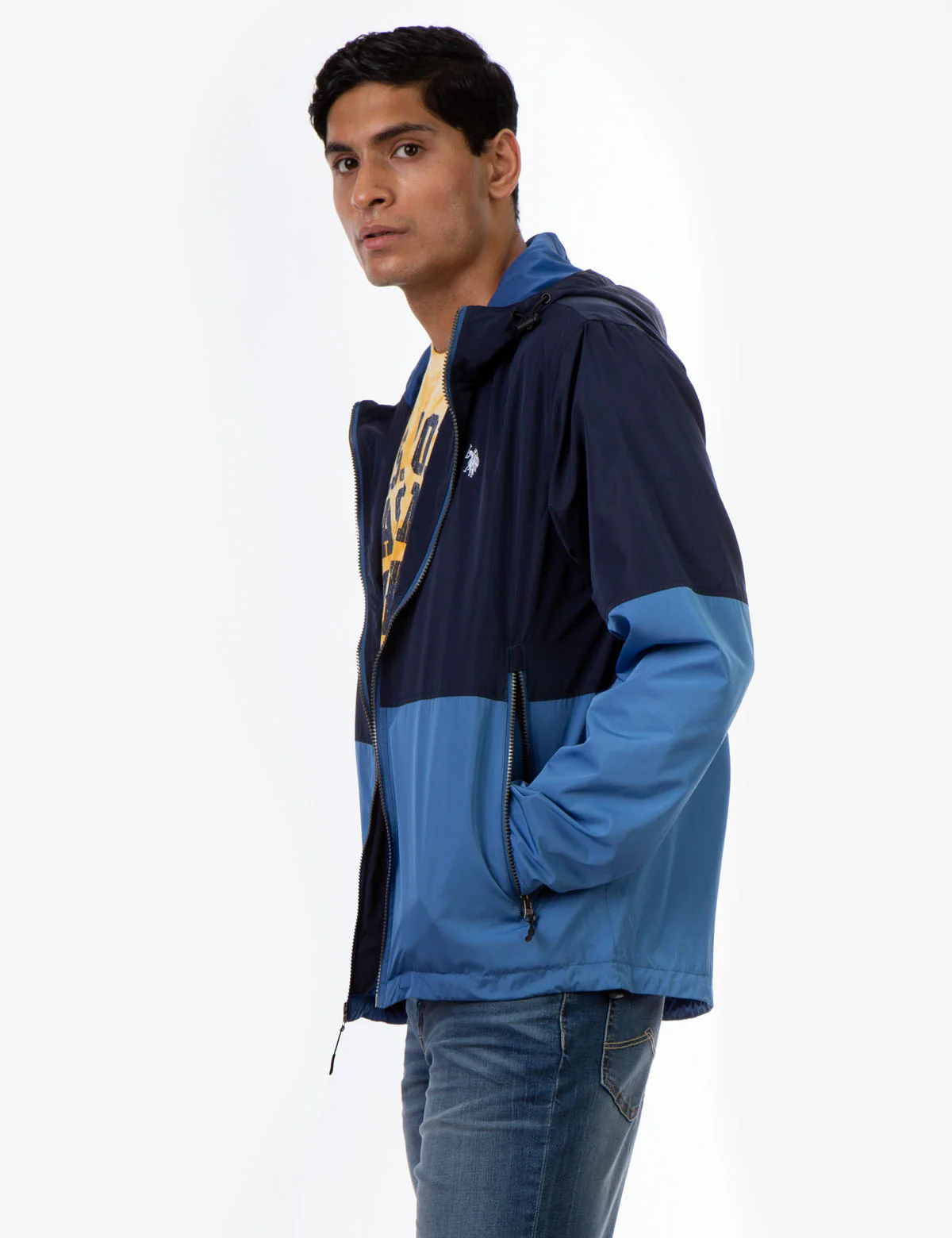 HOODED COLORBLOCK WINDBREAKER - Image 19