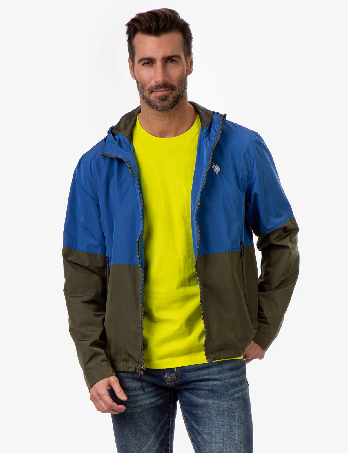 HOODED COLORBLOCK WINDBREAKER - Image 22