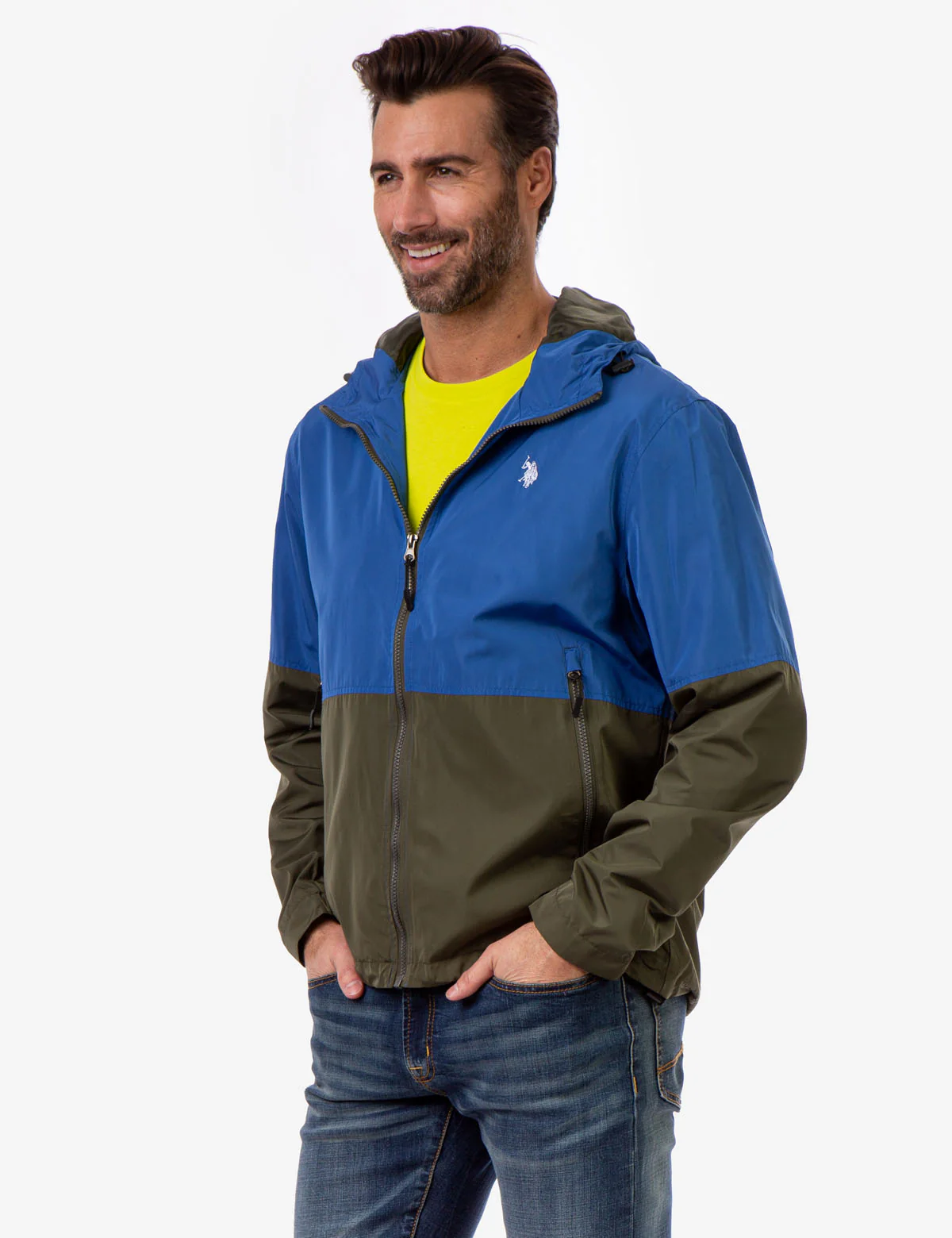 HOODED COLORBLOCK WINDBREAKER - Image 24