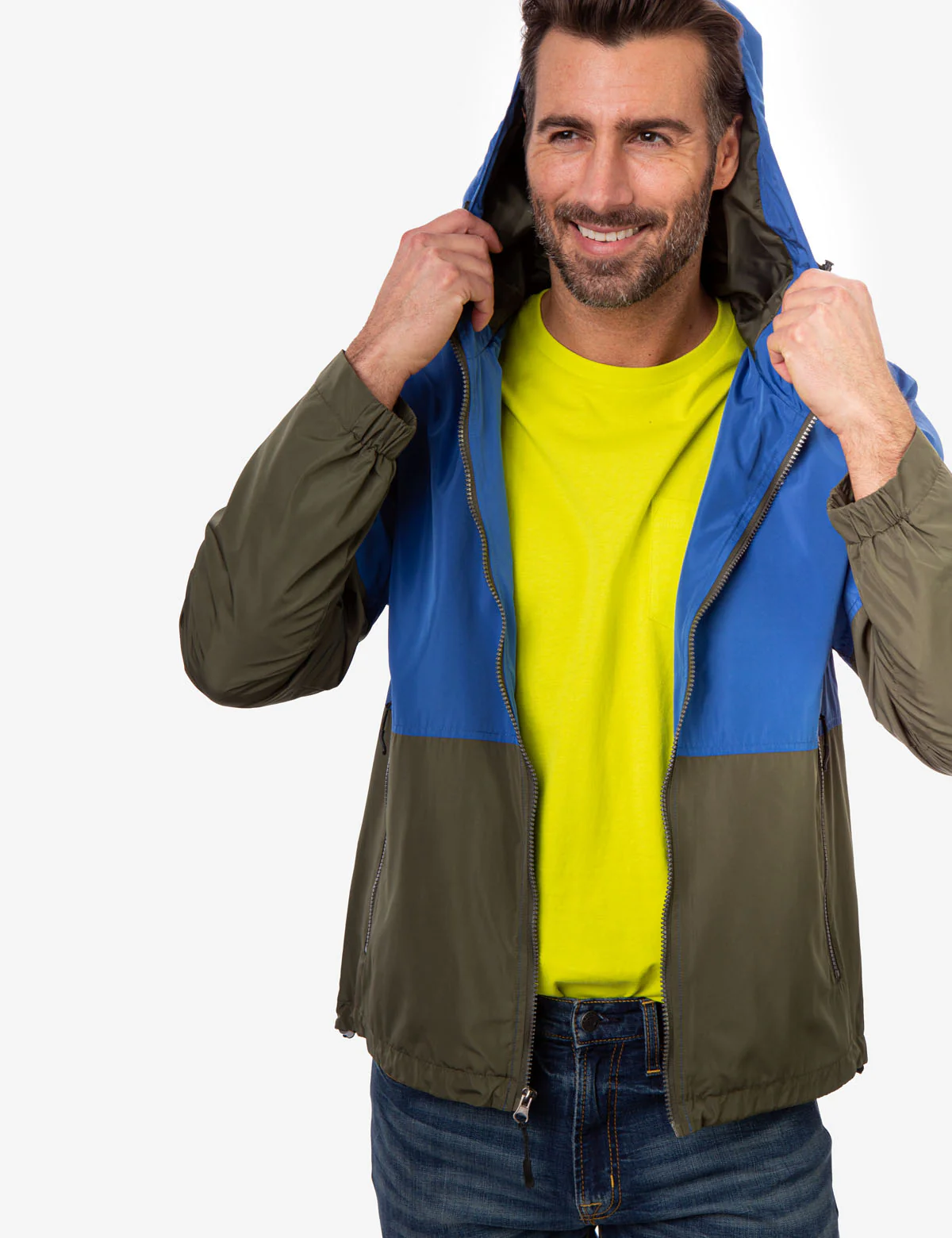 HOODED COLORBLOCK WINDBREAKER - Image 26