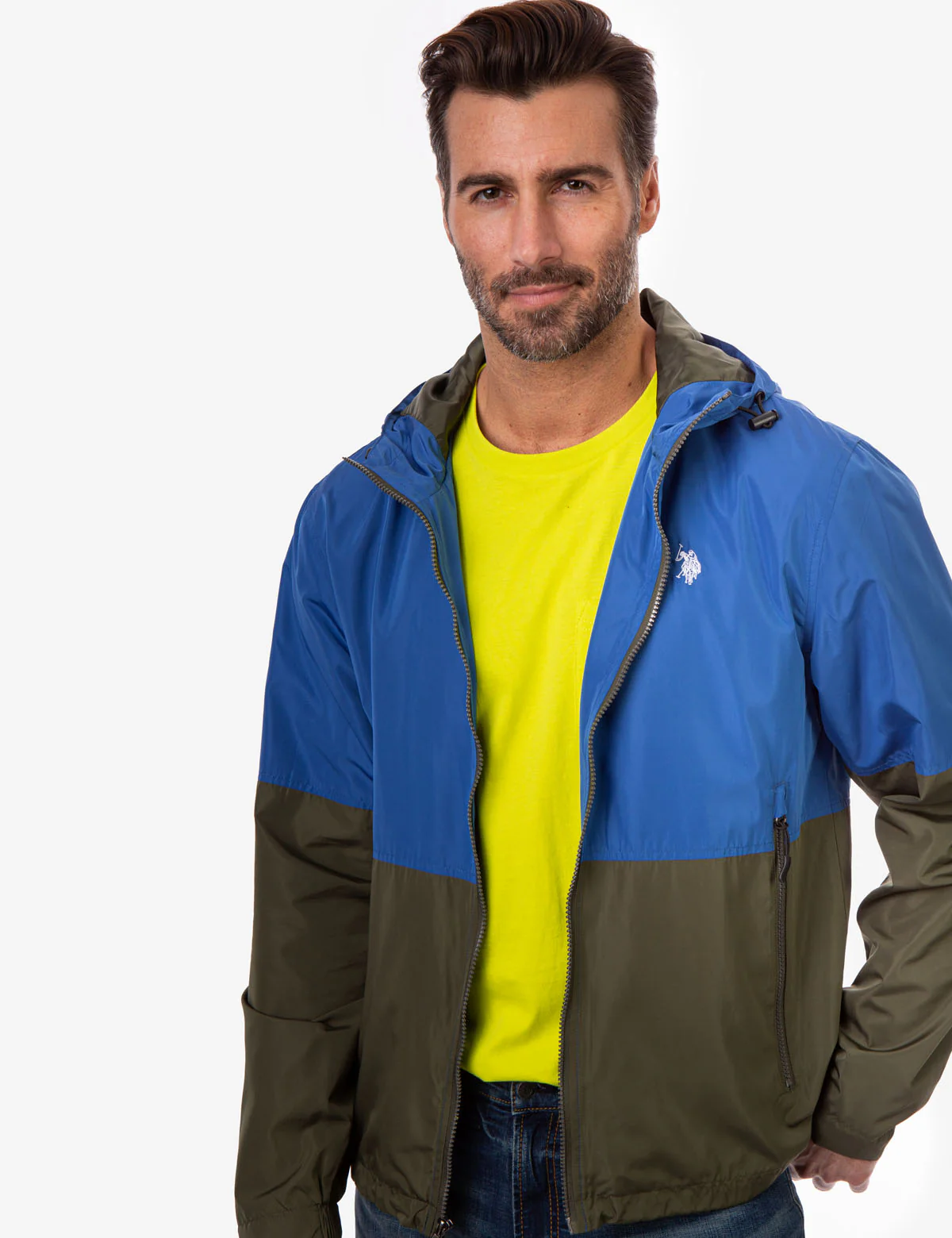 HOODED COLORBLOCK WINDBREAKER - Image 27
