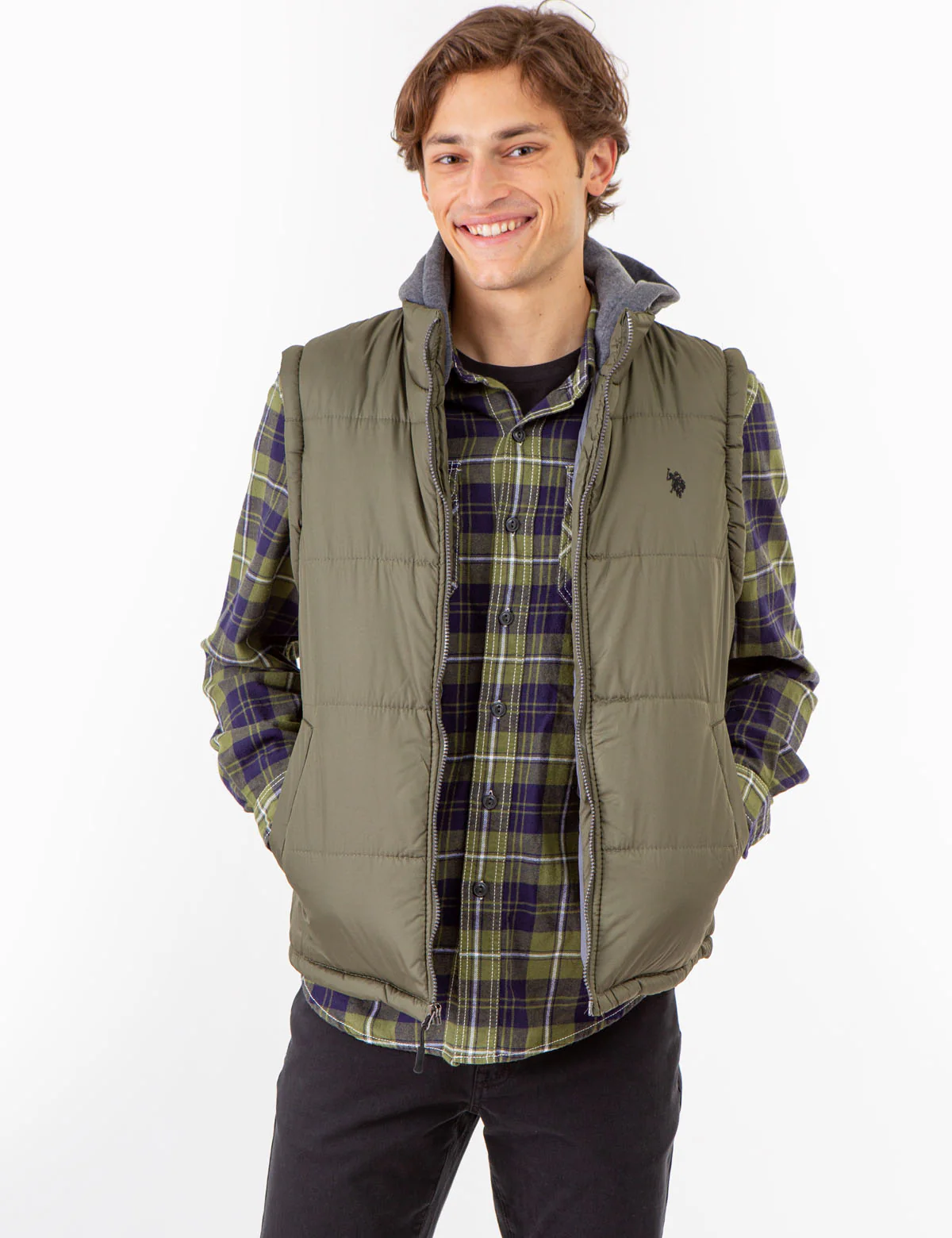 HOODED FLEECE JACKET WITH ZIP SLEEVES - Image 4