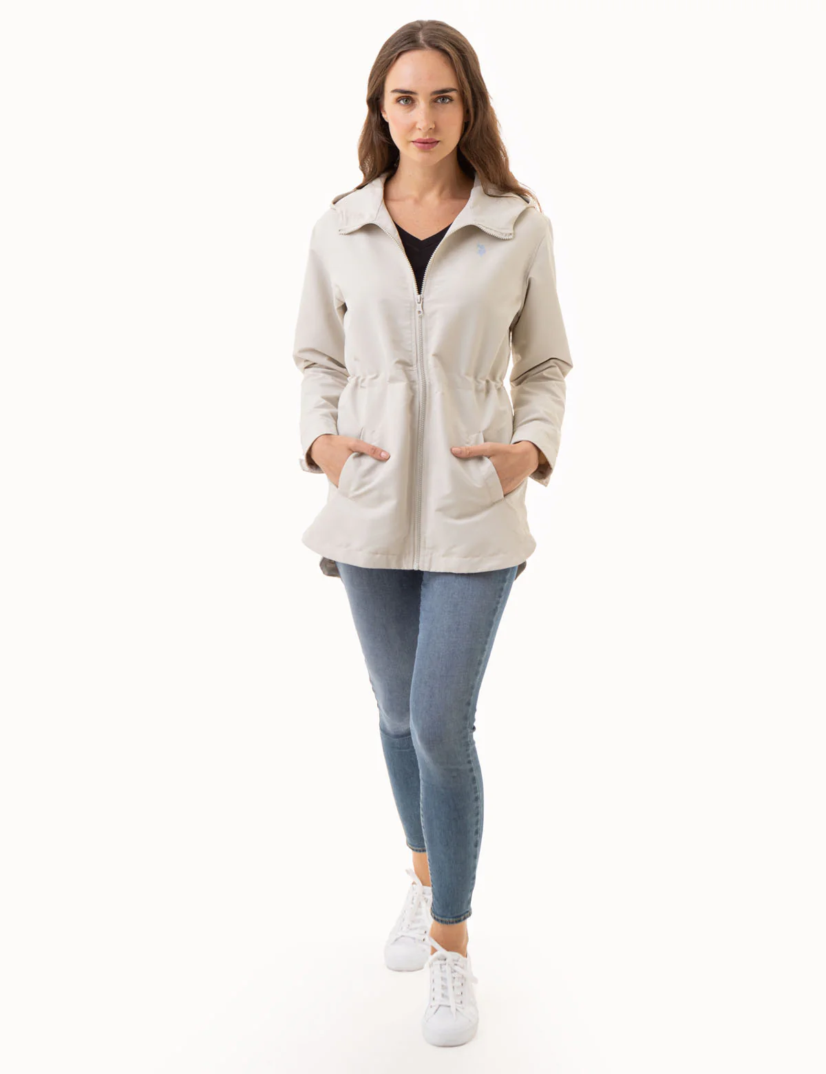 HOODED LONG SPLIT HEM RAINCOAT - Image 5