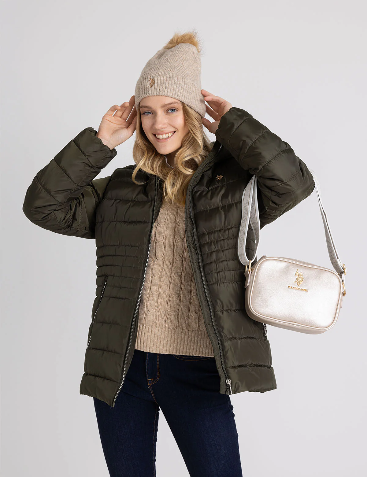 HOODED PUFFER COAT WITH SLASH POCKETS - Image 5