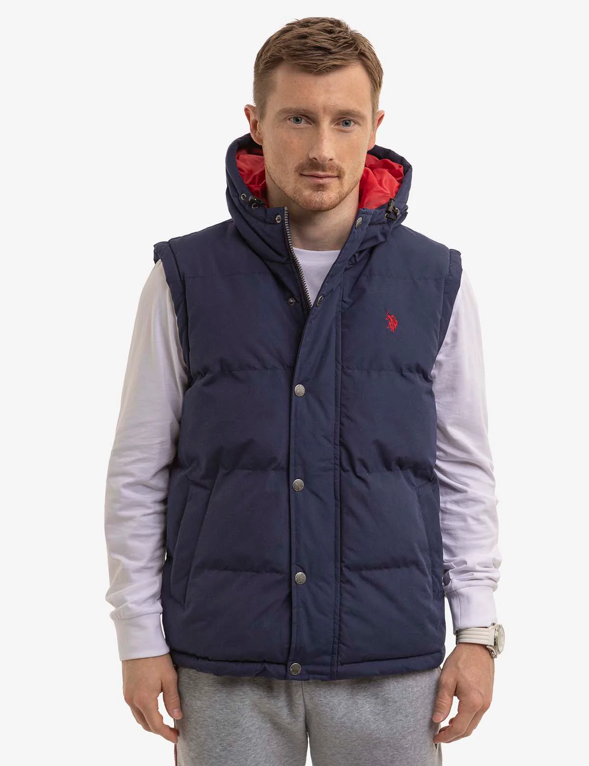 HOODED PUFFER VEST