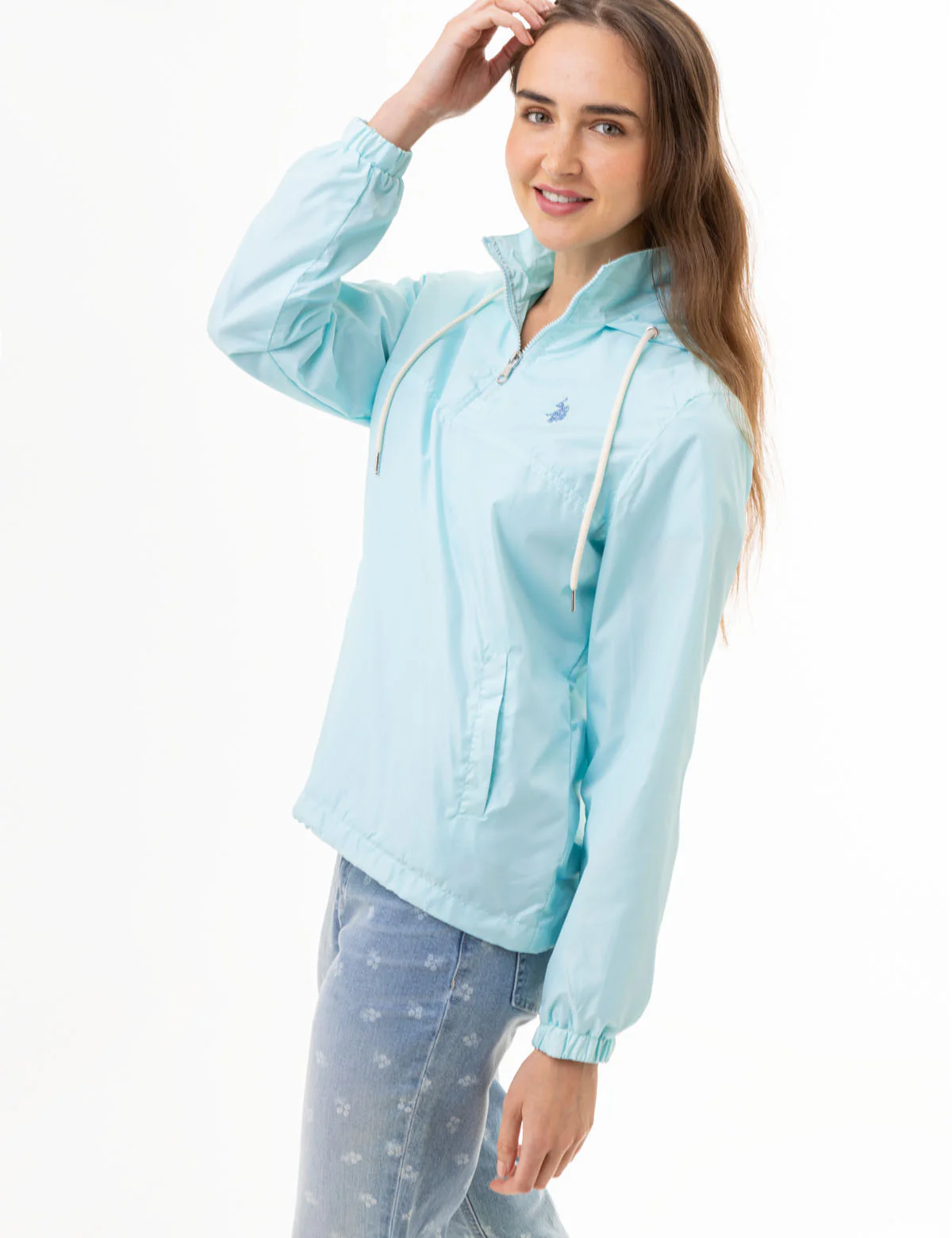 HOODED QUARTER ZIP WINDBREAKER - Image 6