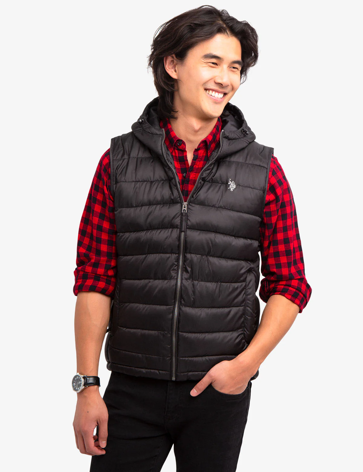 HOODED PUFFER VEST - Image 5