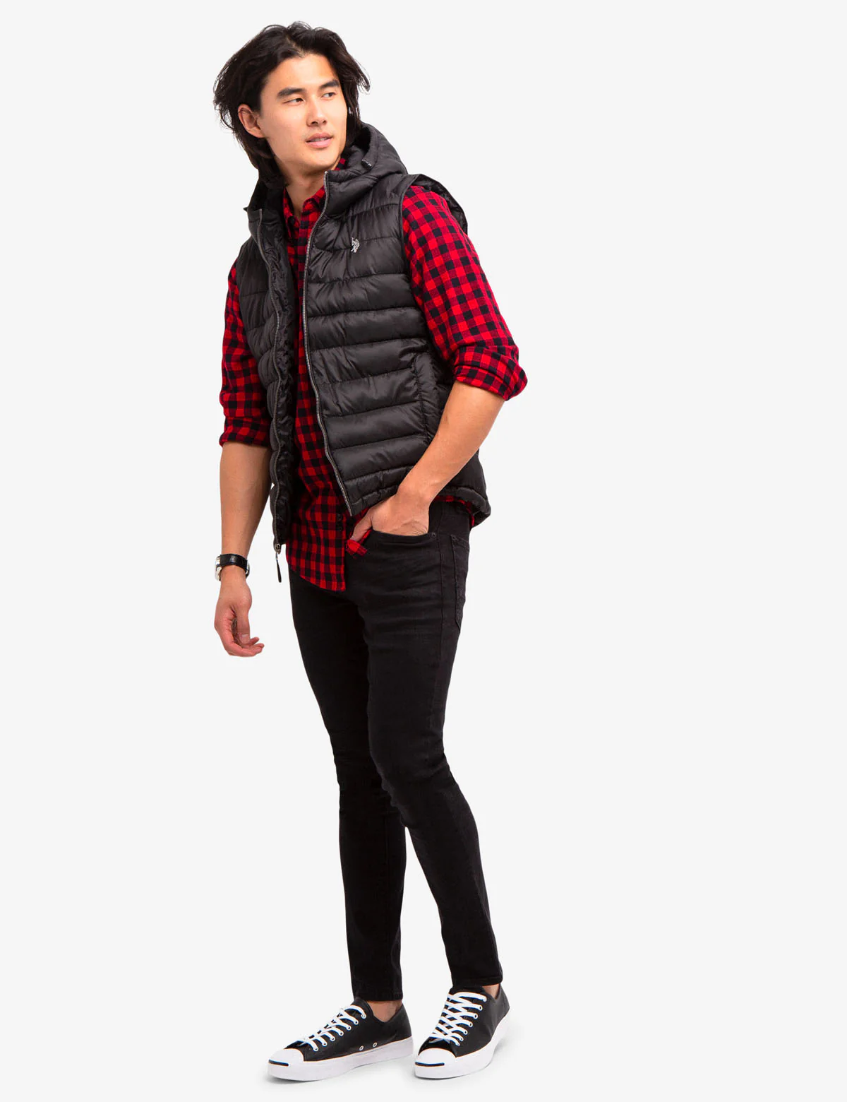 HOODED PUFFER VEST - Image 6