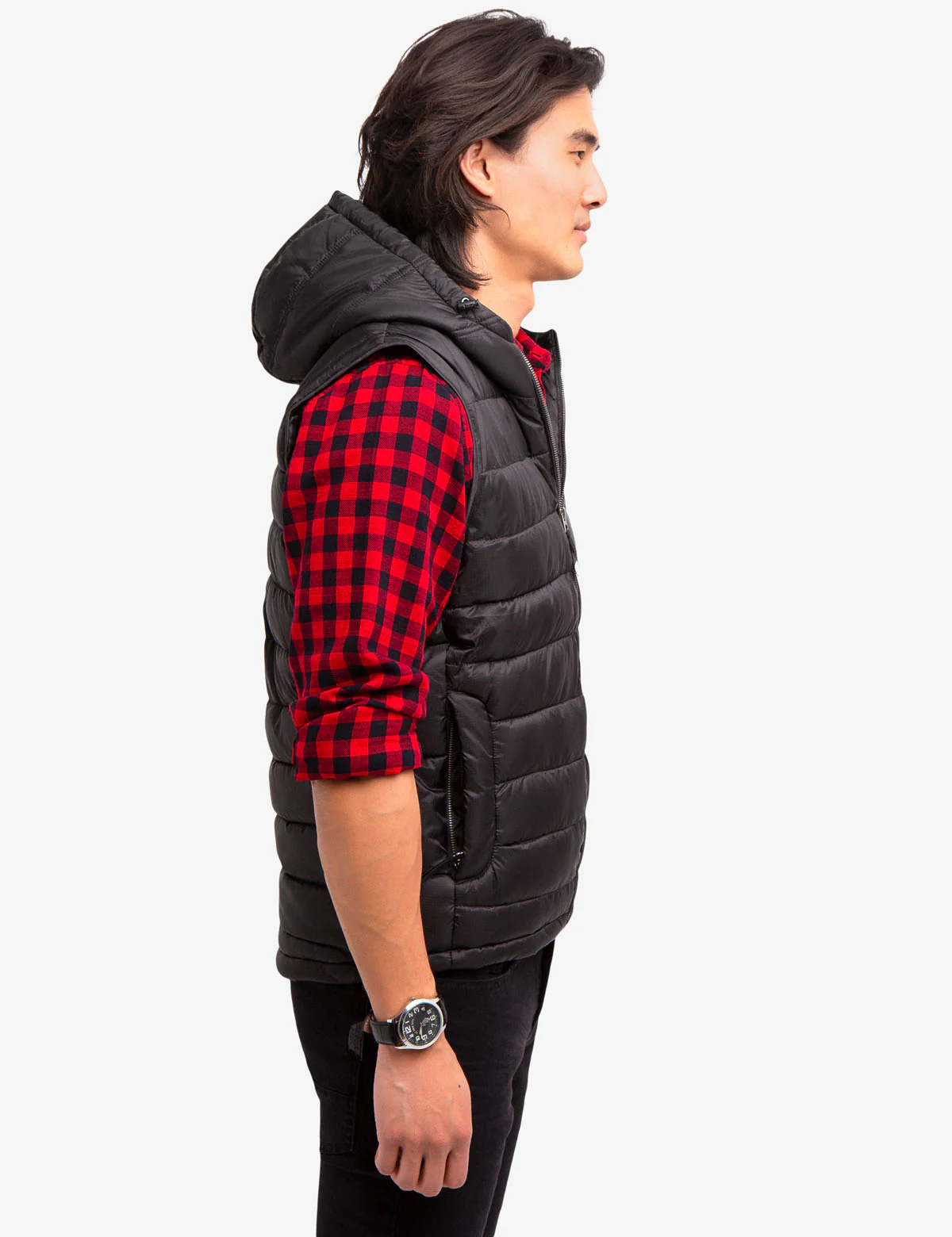 HOODED PUFFER VEST - Image 7