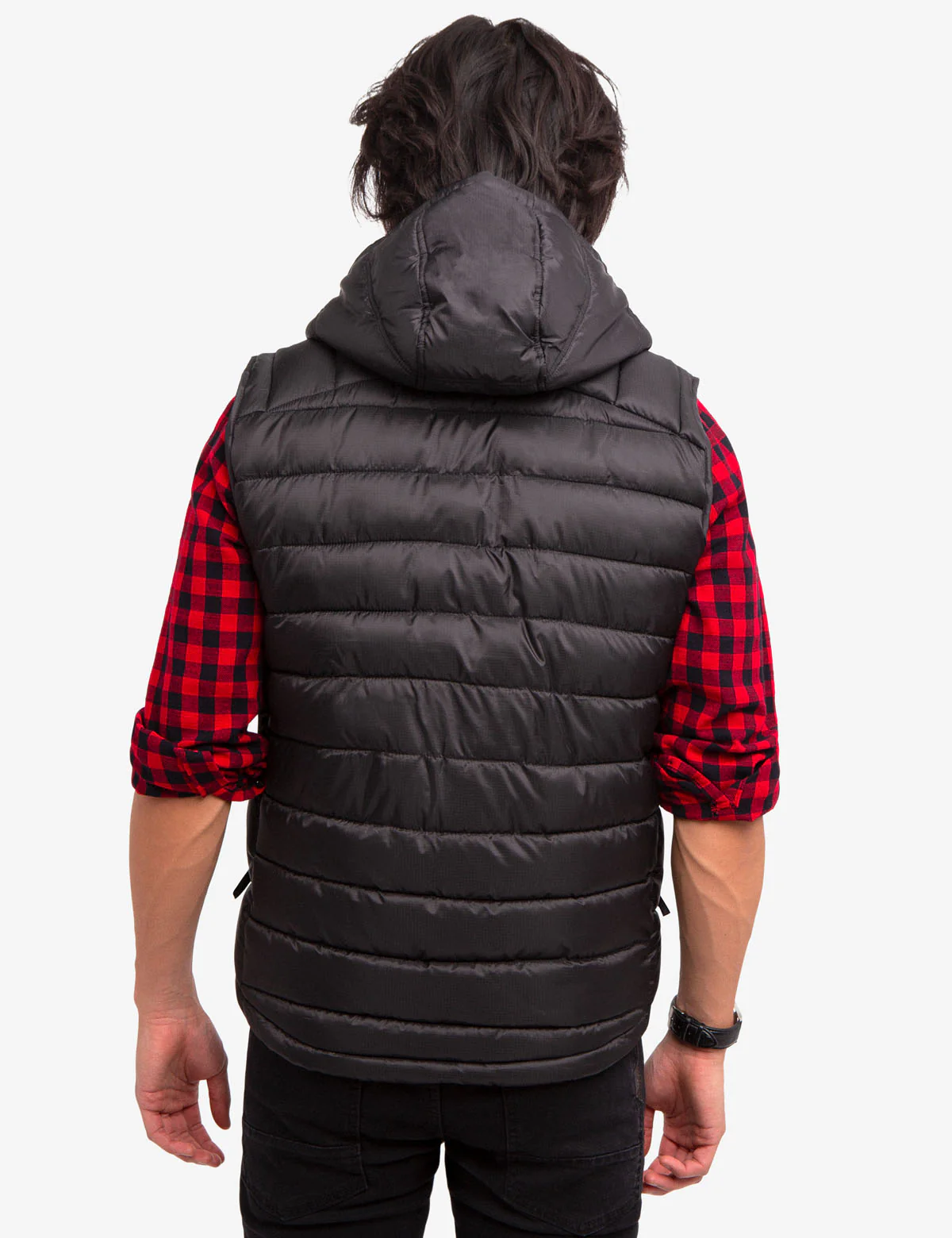 HOODED PUFFER VEST - Image 8
