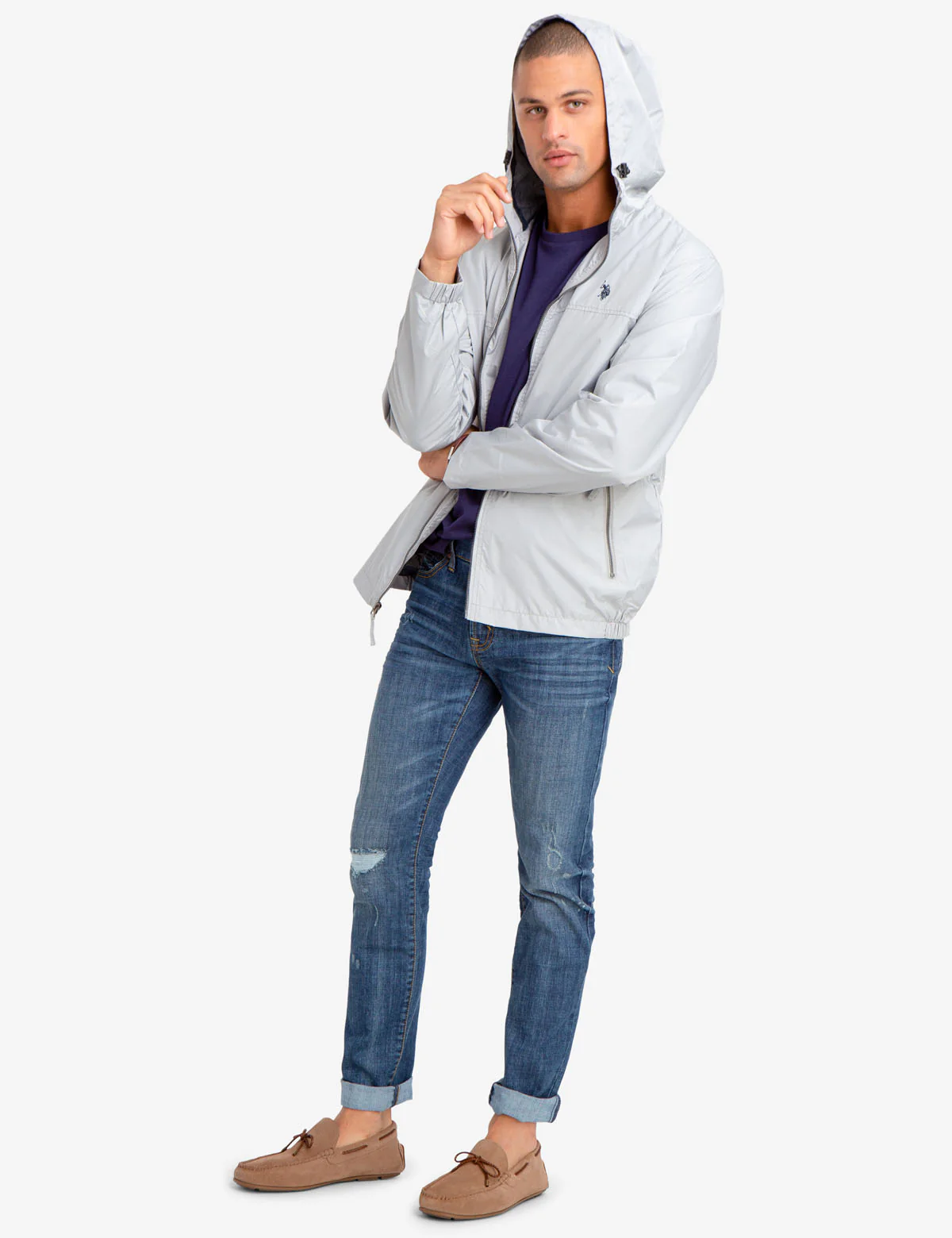 HOODED MESH-LINED WINDBREAKER - Image 9