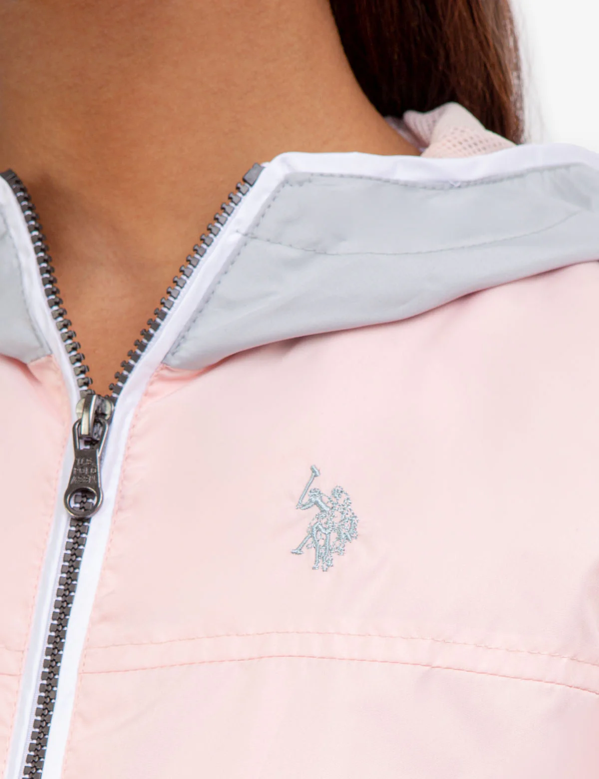 HOODED ZIP FRONT CHEVRON WINDBREAKER - Image 11