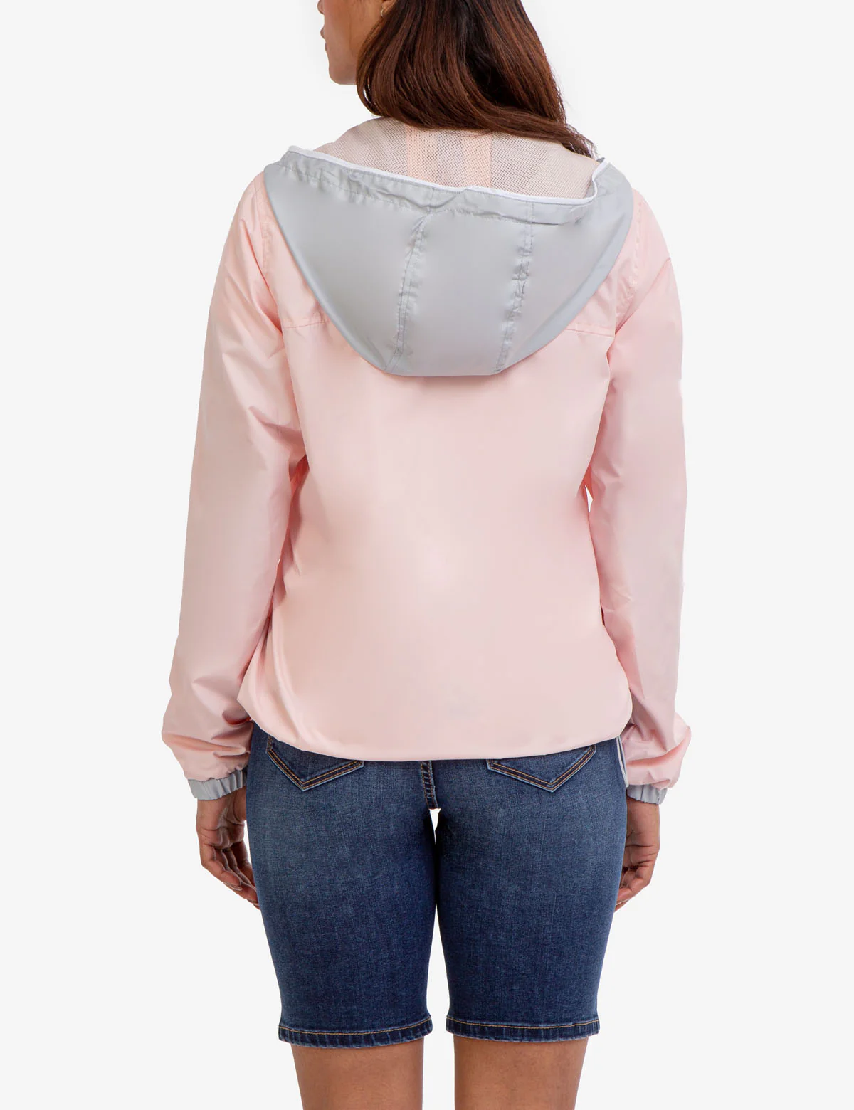 HOODED ZIP FRONT CHEVRON WINDBREAKER - Image 12