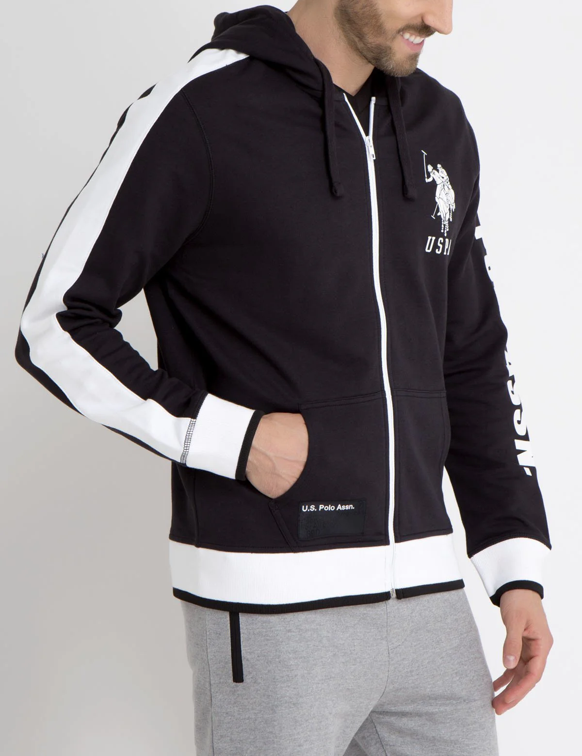 HOODIE WITH RUBBER LOGOS - Image 2