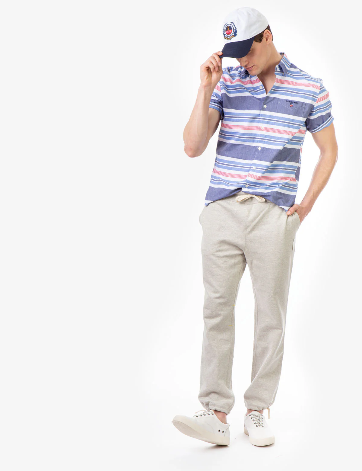 STRIPE OXFORD SHORT SLEEVE SHIRT - Image 2
