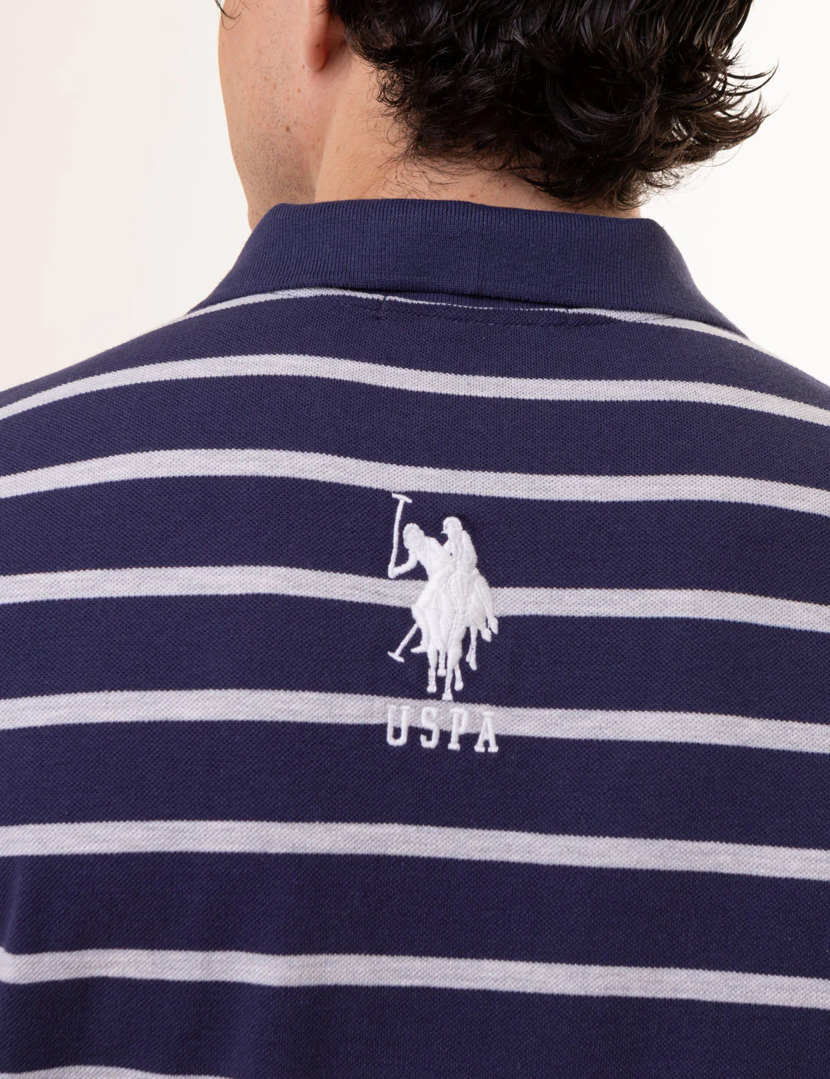 HORIZONTAL STRIPE PIQUE POLO SHIRT - Image 2