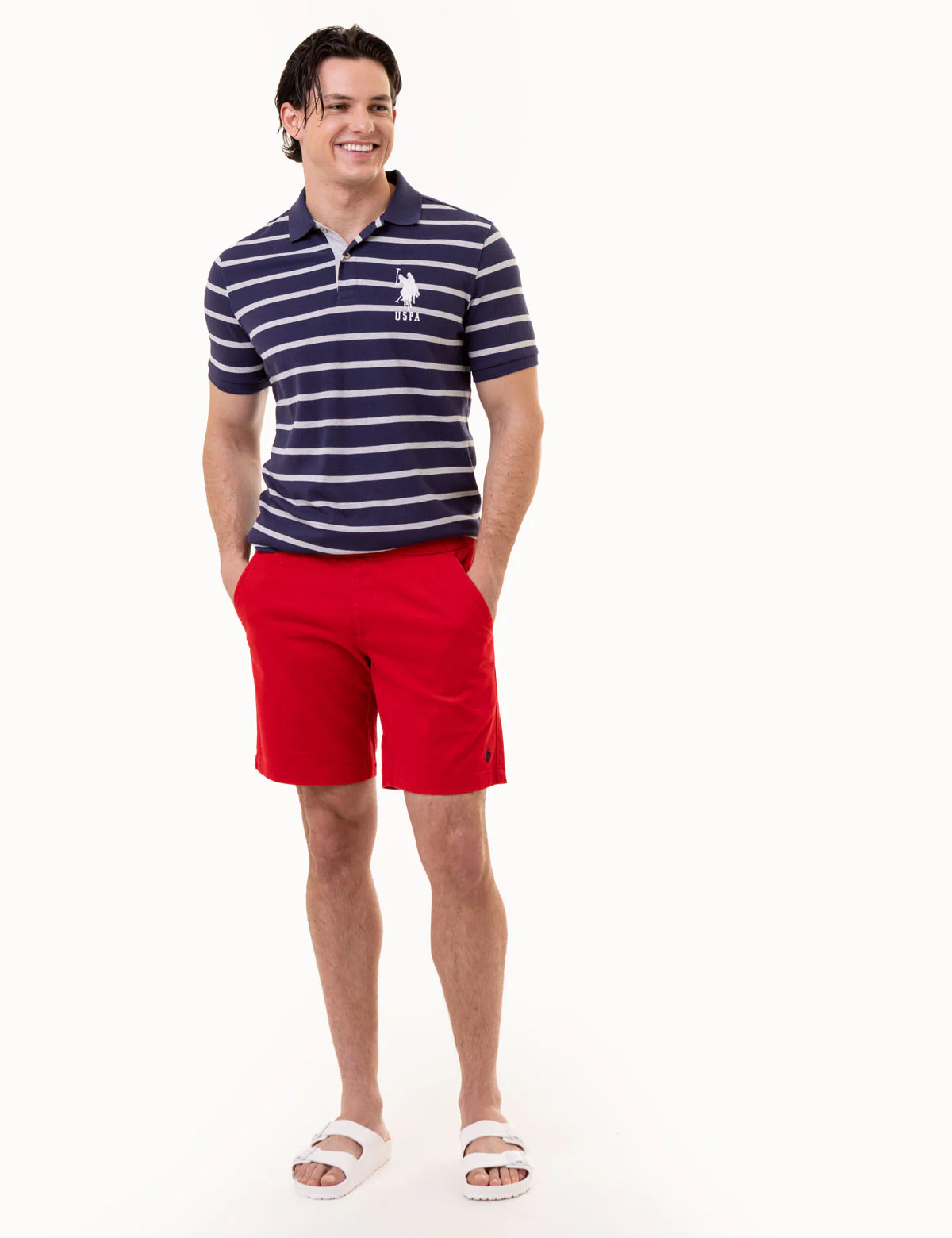 HORIZONTAL STRIPE PIQUE POLO SHIRT - Image 3