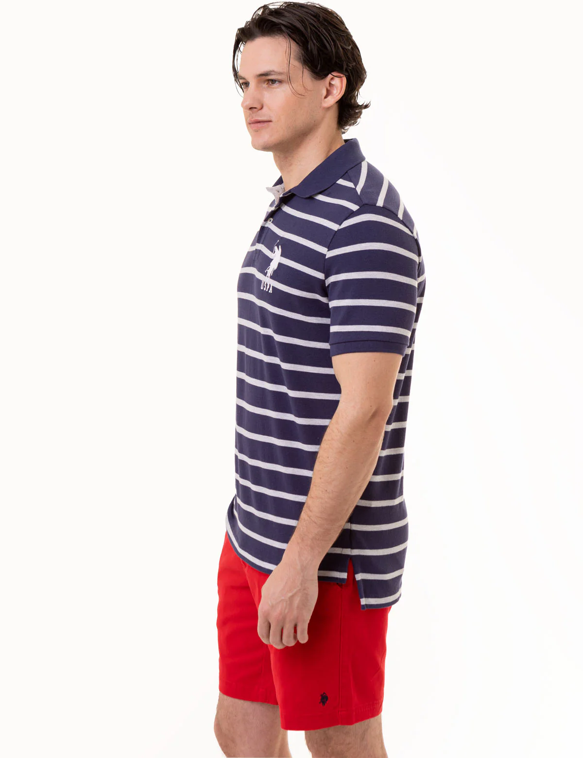 HORIZONTAL STRIPE PIQUE POLO SHIRT - Image 4