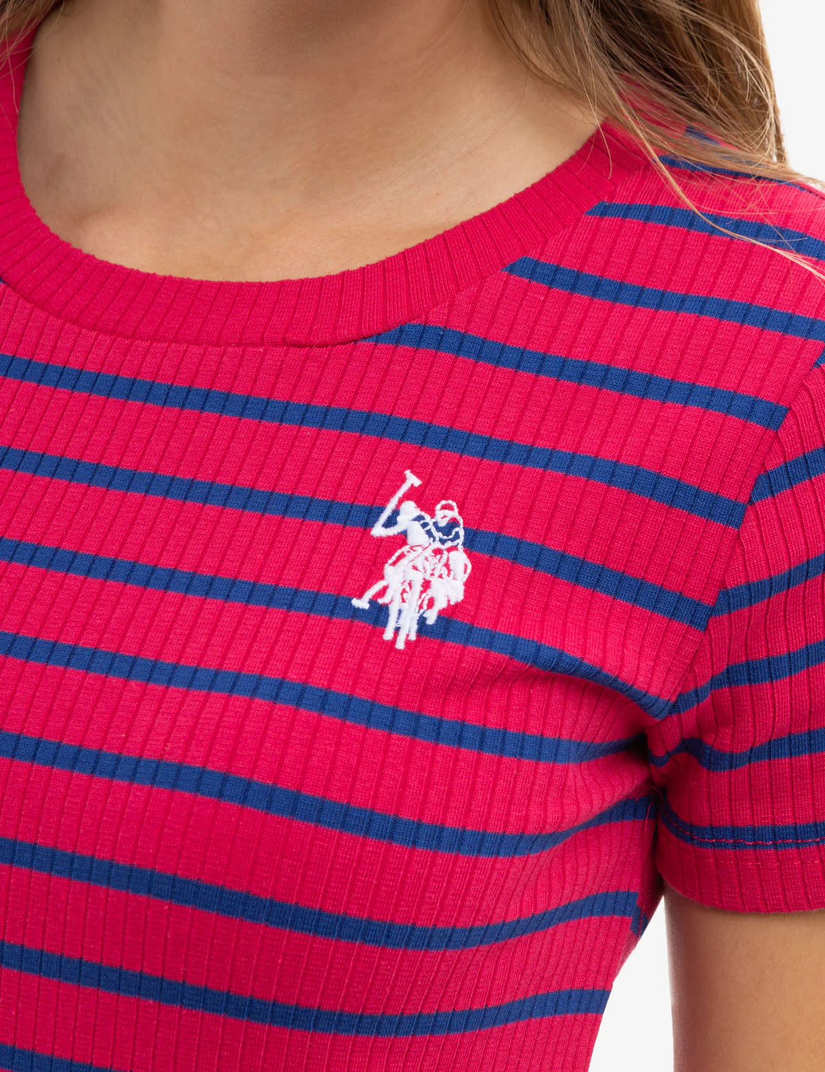 HORIZONTAL STRIPE SHORT SLEEVE DRESS - Image 2