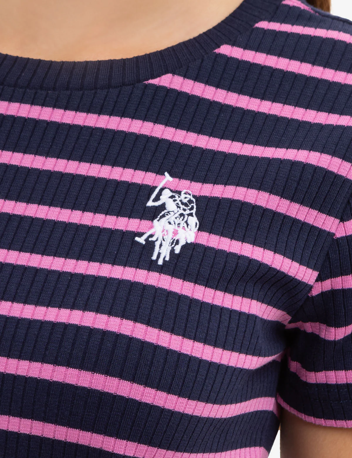 HORIZONTAL STRIPE SHORT SLEEVE DRESS - Image 7