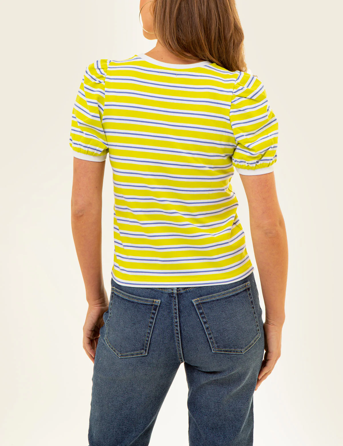 HORIZONTAL STRIPE VOLUME SLEEVE TOP - Image 11