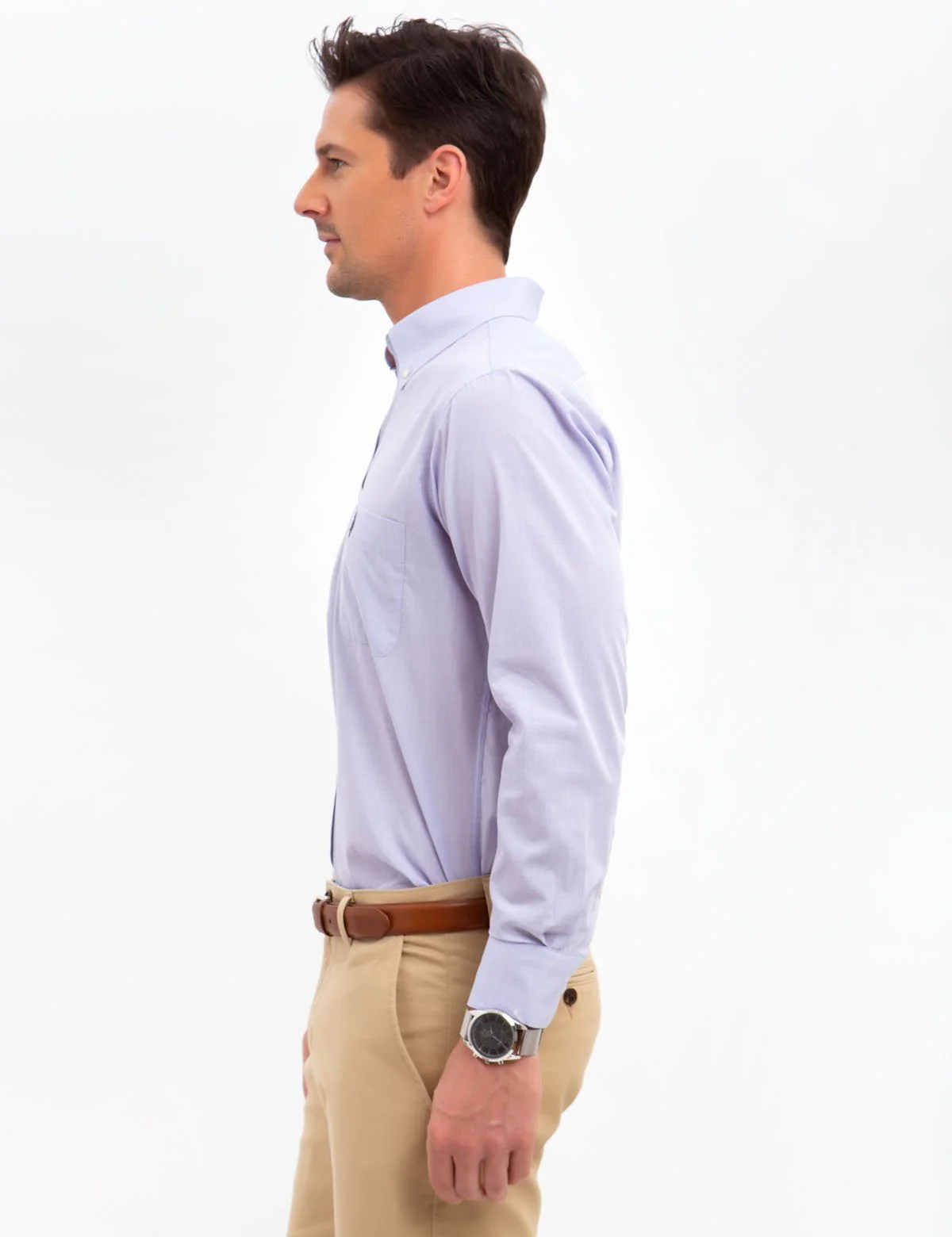 HORIZONTAL STRIPED DRESS SHIRT - Image 4