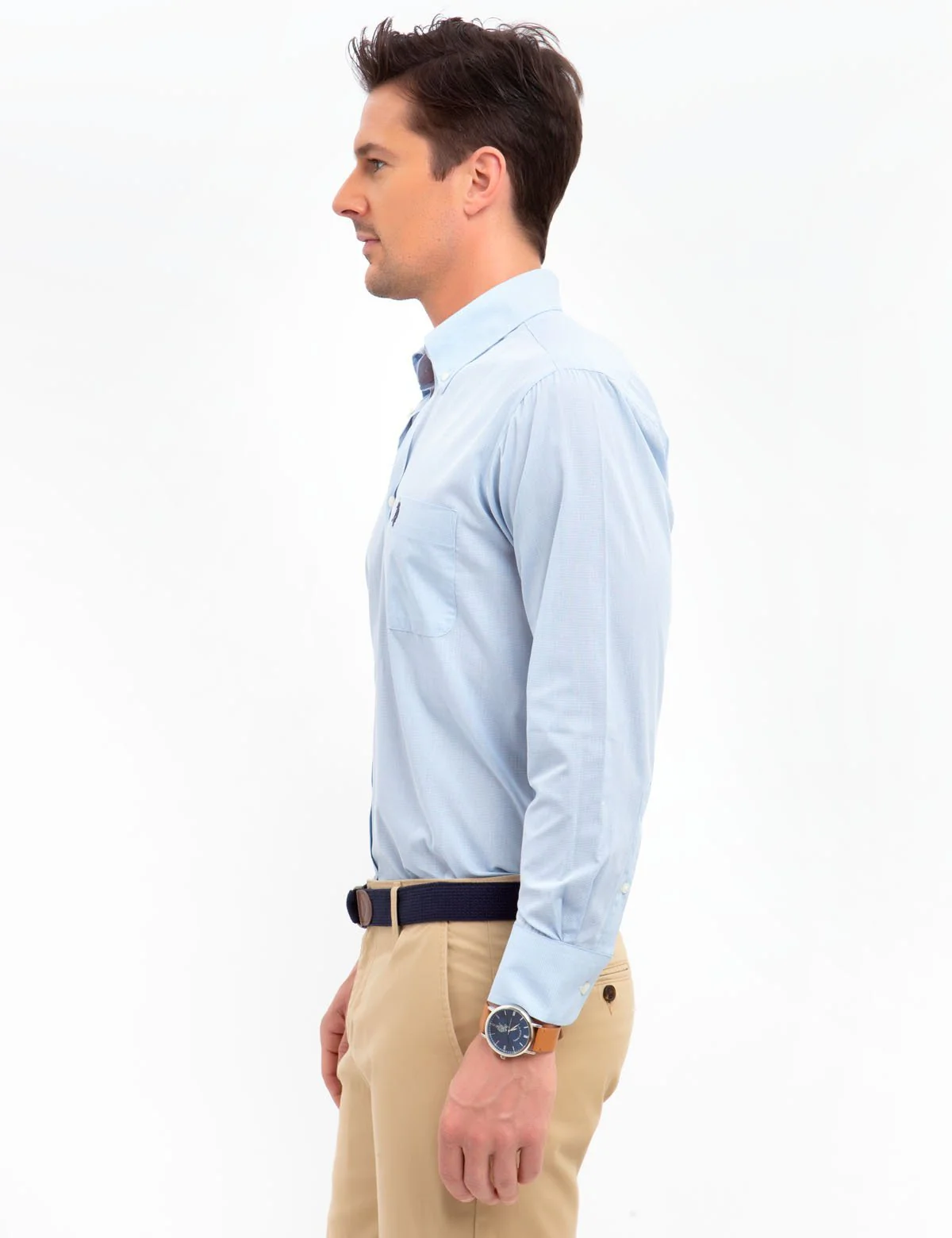 HORIZONTAL STRIPED DRESS SHIRT - Image 7