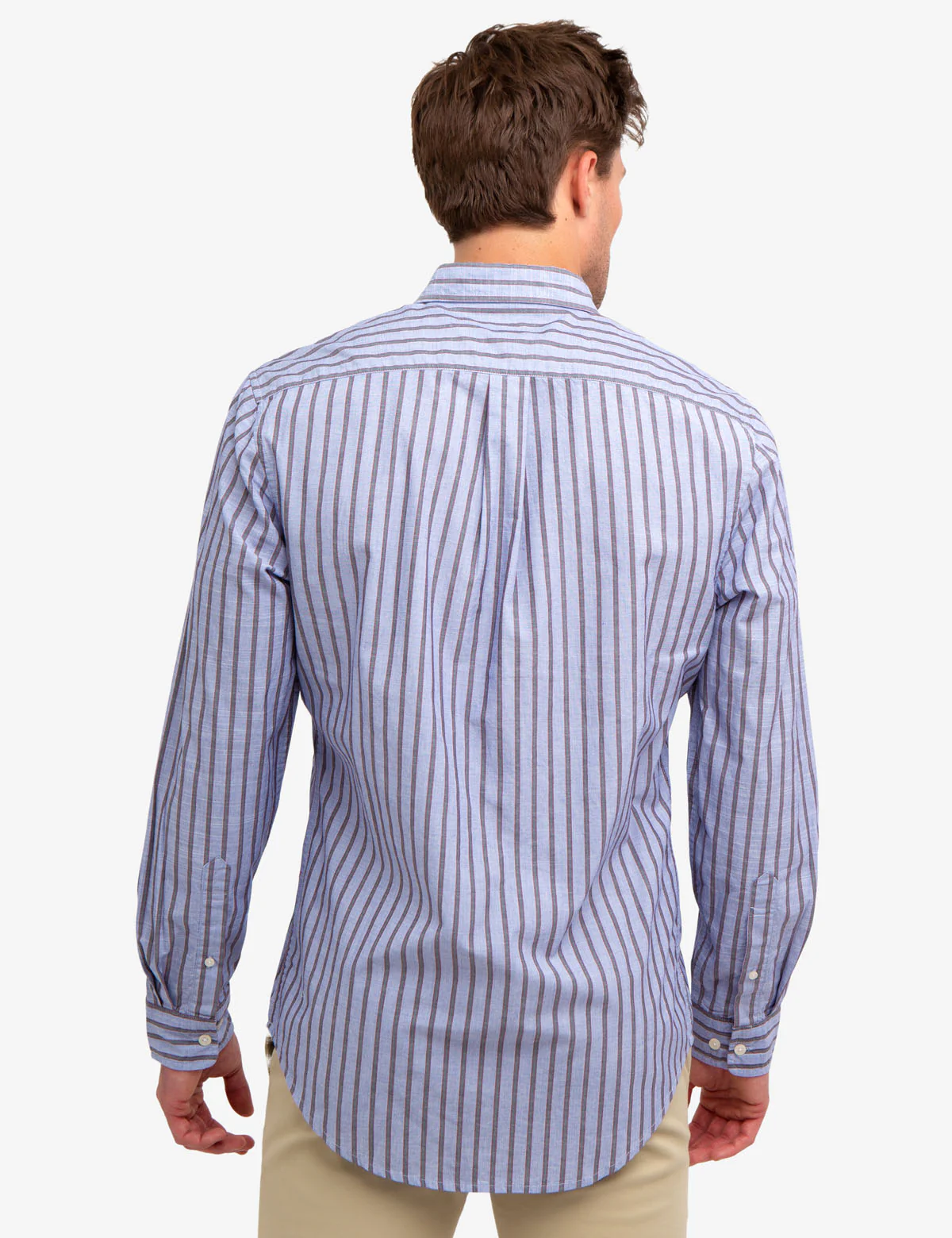Vertical Dobby Striped Shirt - Image 4