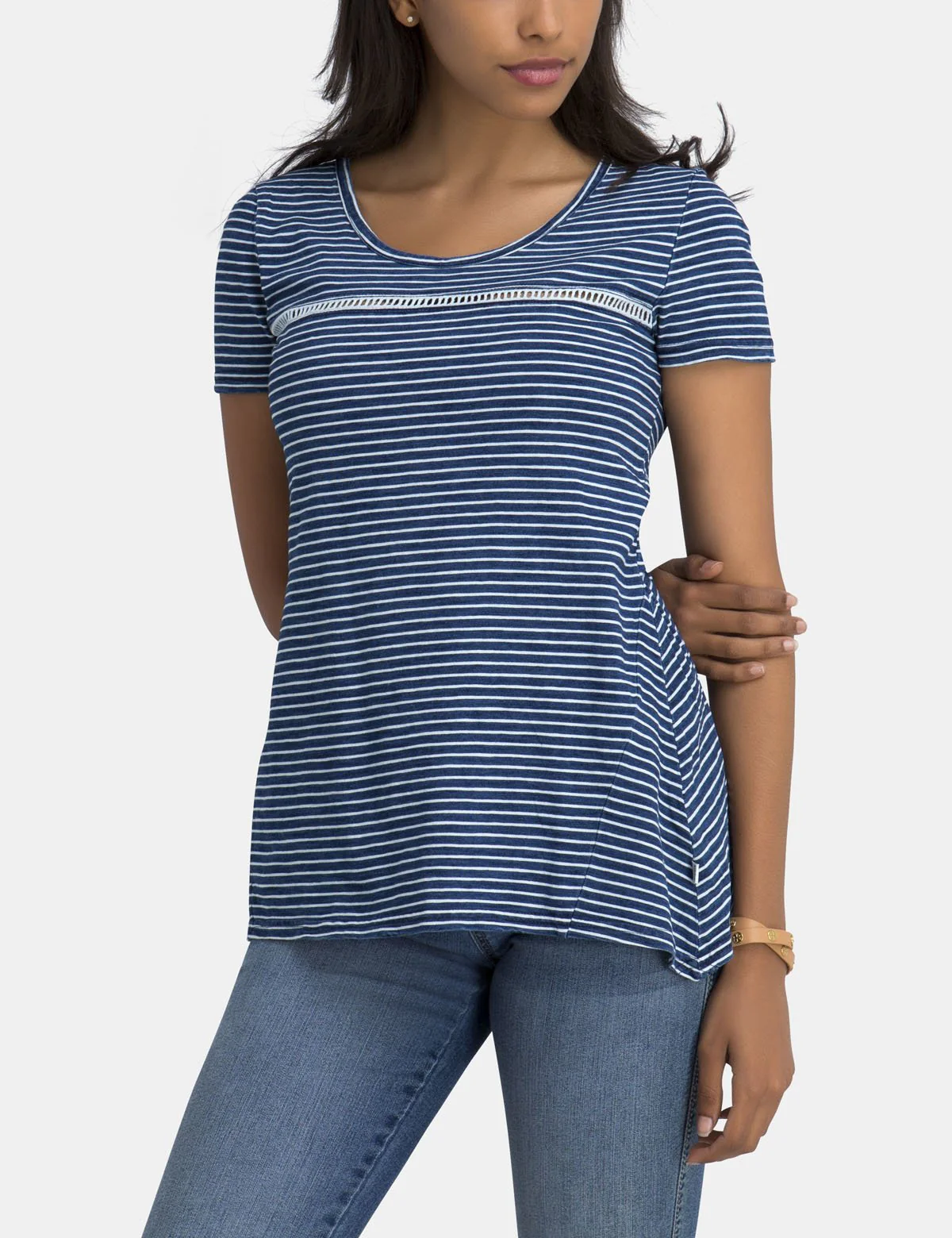 INDIGO KNIT T-SHIRT - Image 3