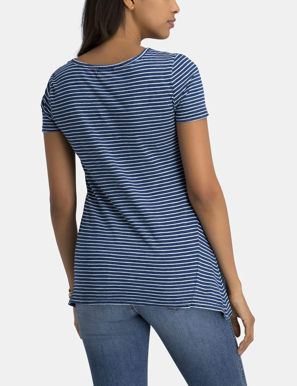 INDIGO KNIT T-SHIRT - Image 4