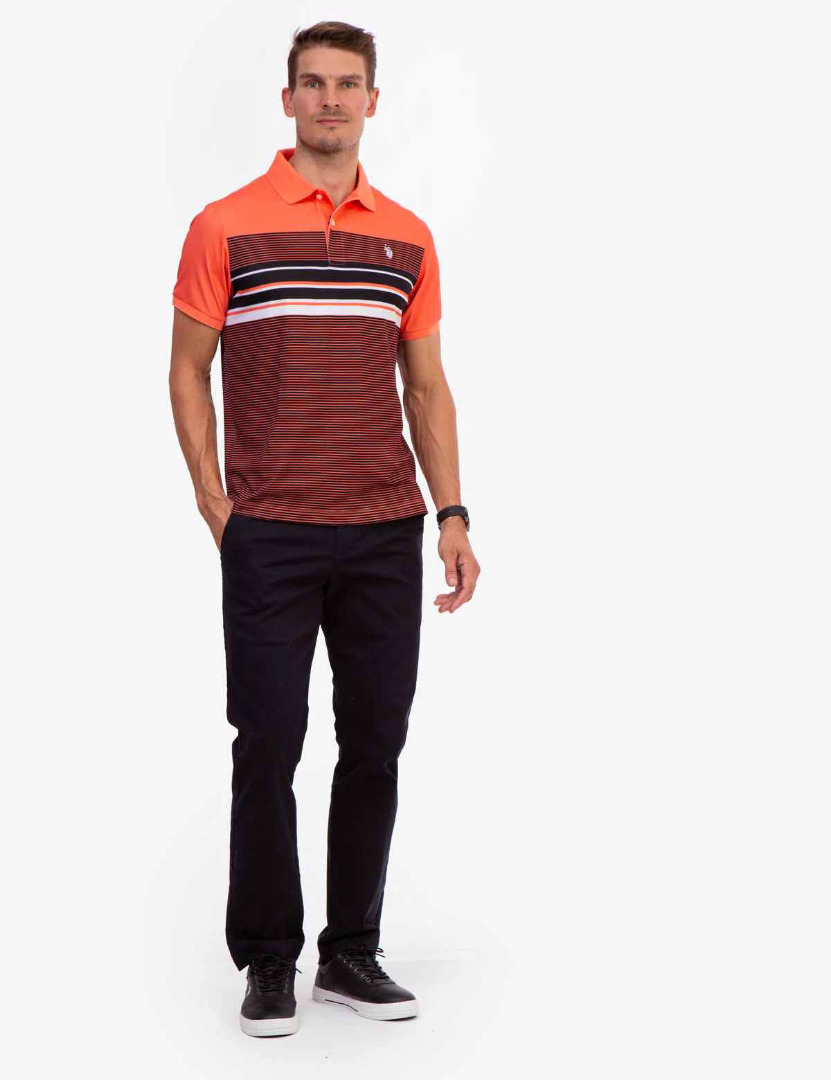 INTERLOCK ENGINEERED PRINT POLO SHIRT - Image 2