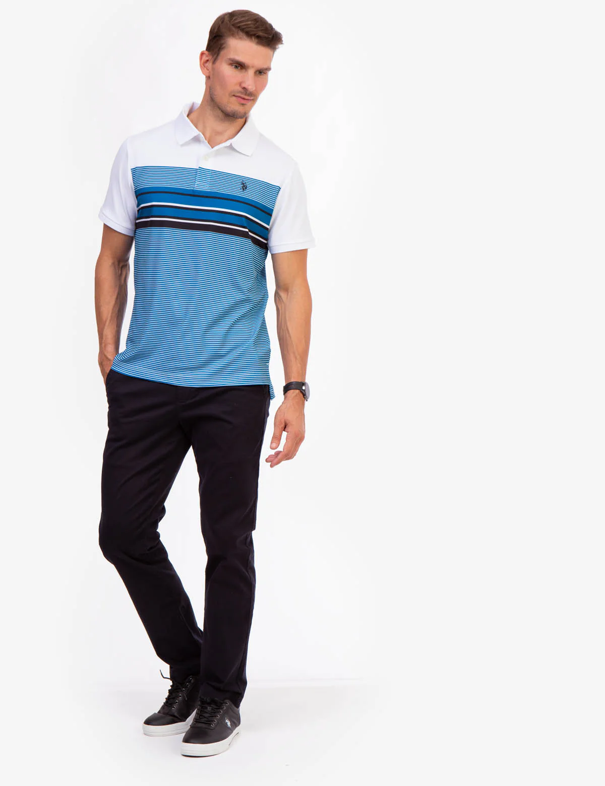 INTERLOCK ENGINEERED PRINT POLO SHIRT - Image 9