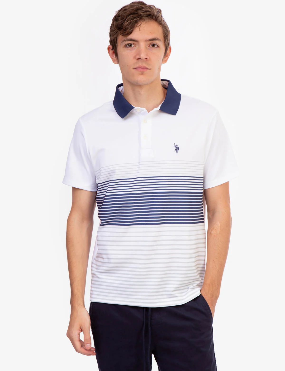 INTERLOCK ENGINEERED PRINT POLO SHIRT