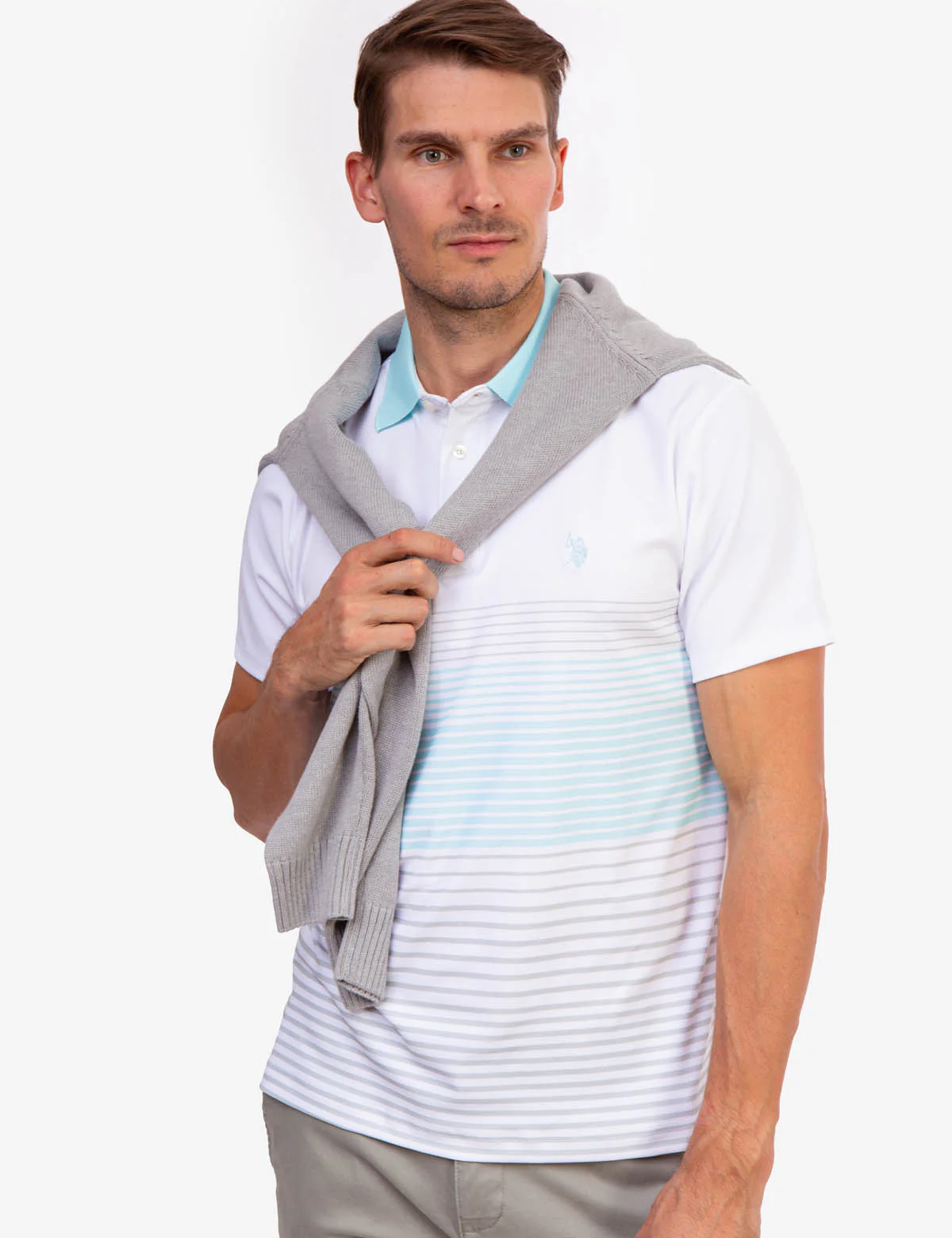 INTERLOCK ENGINEERED PRINT POLO SHIRT - Image 12