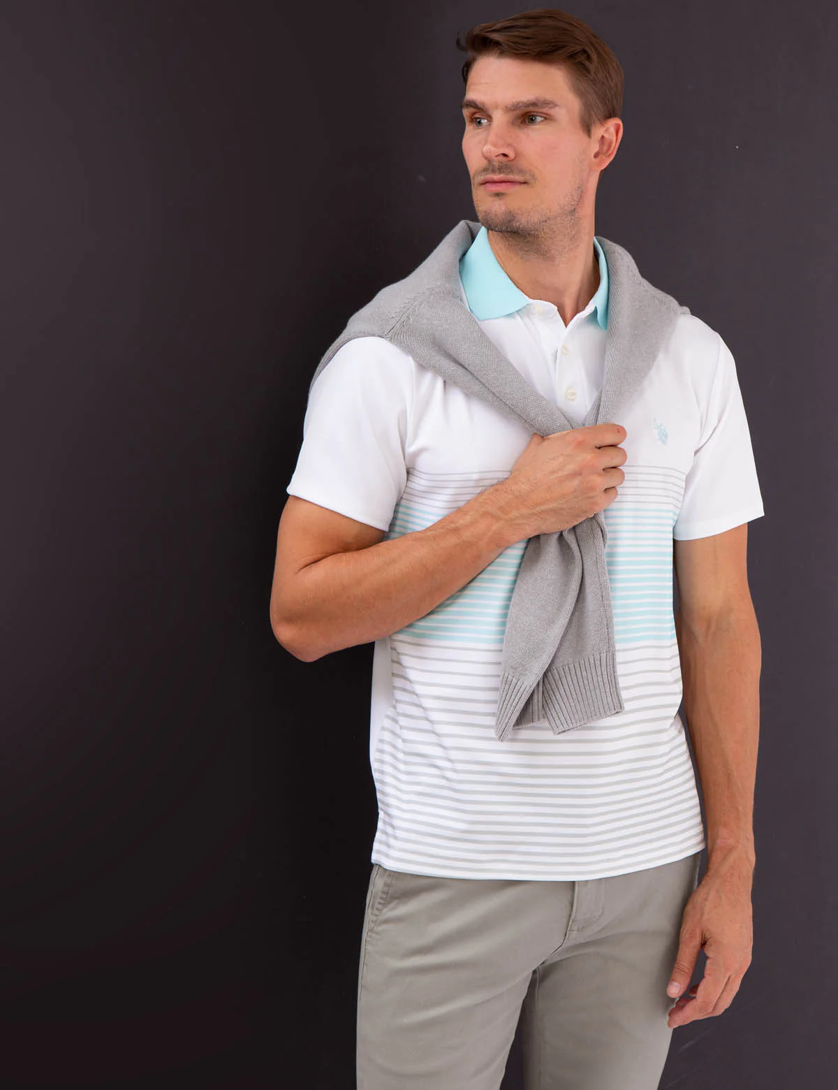 INTERLOCK ENGINEERED PRINT POLO SHIRT - Image 6