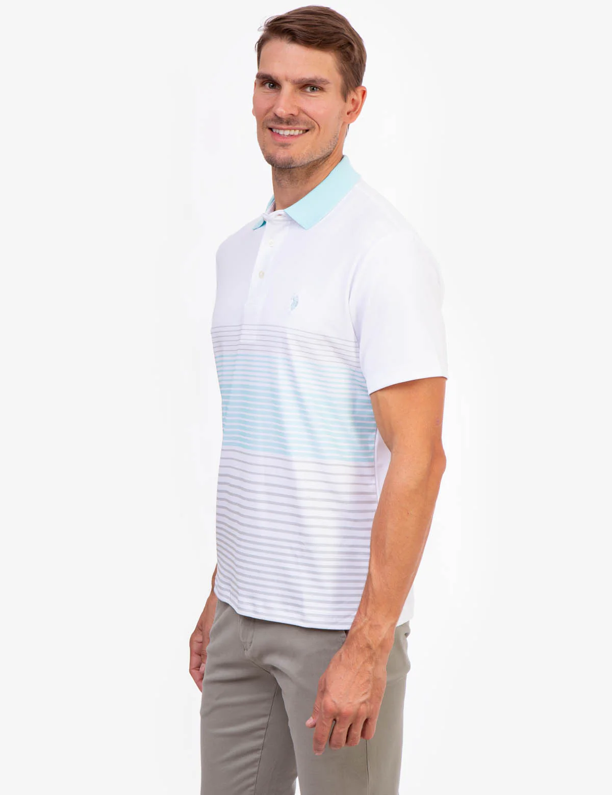 INTERLOCK ENGINEERED PRINT POLO SHIRT - Image 8